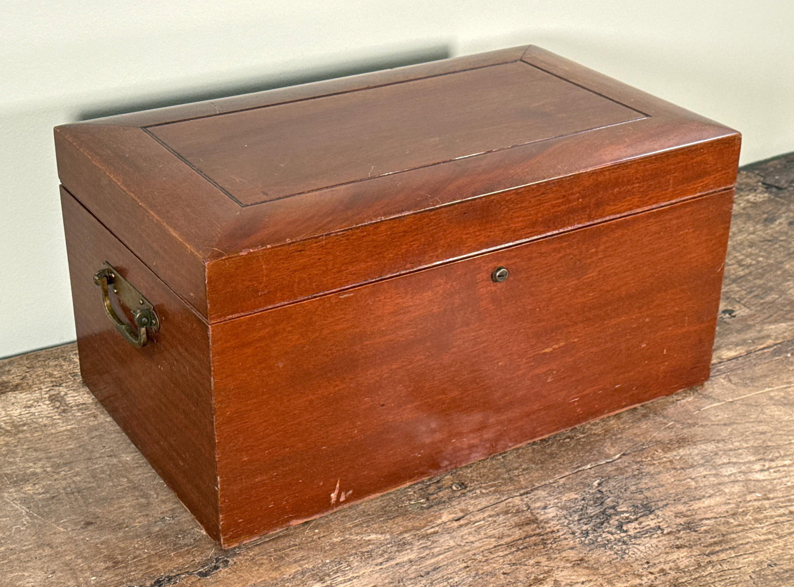 Antique c.1920's Benson & Hedges Wooden Cigar Humidor Box - 6