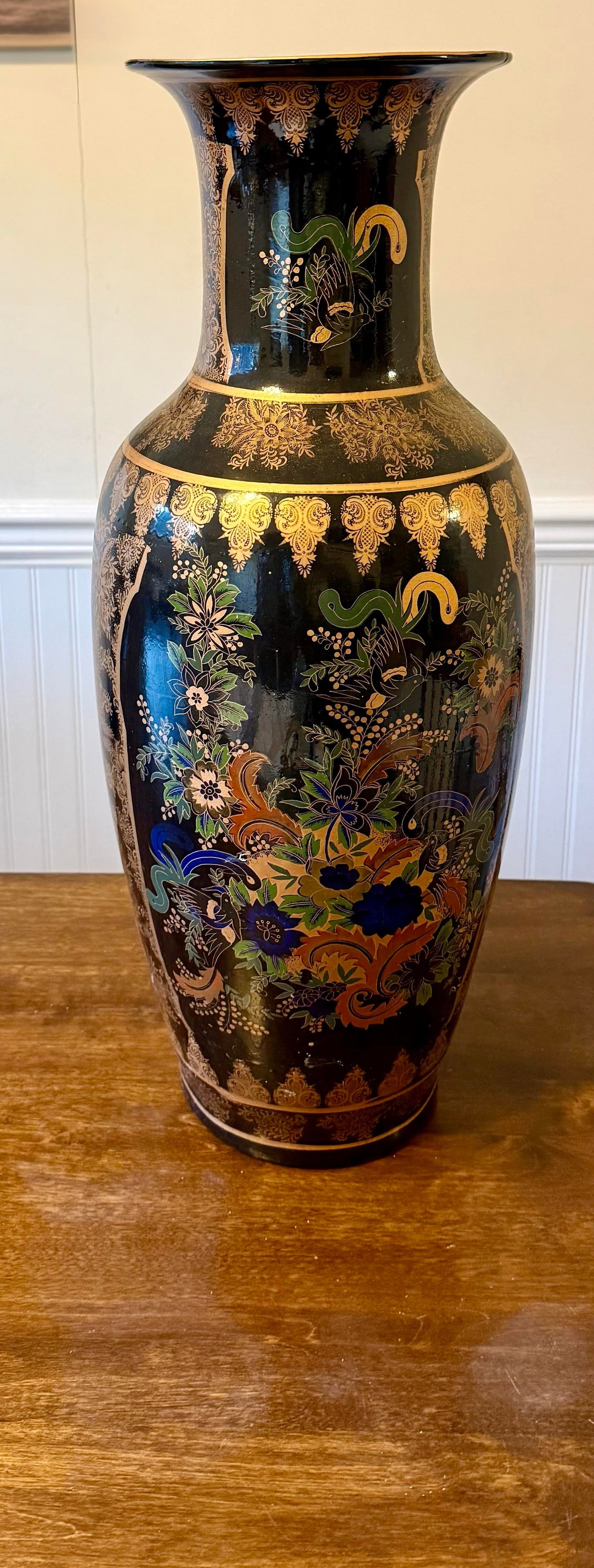 Early 20th Century Chinese Gilt Baluster Floor Vase - 11