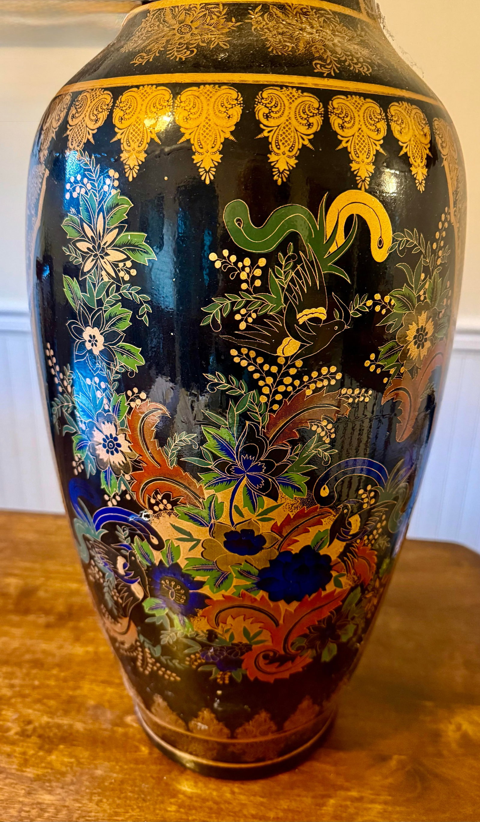 Early 20th Century Chinese Gilt Baluster Floor Vase - 2