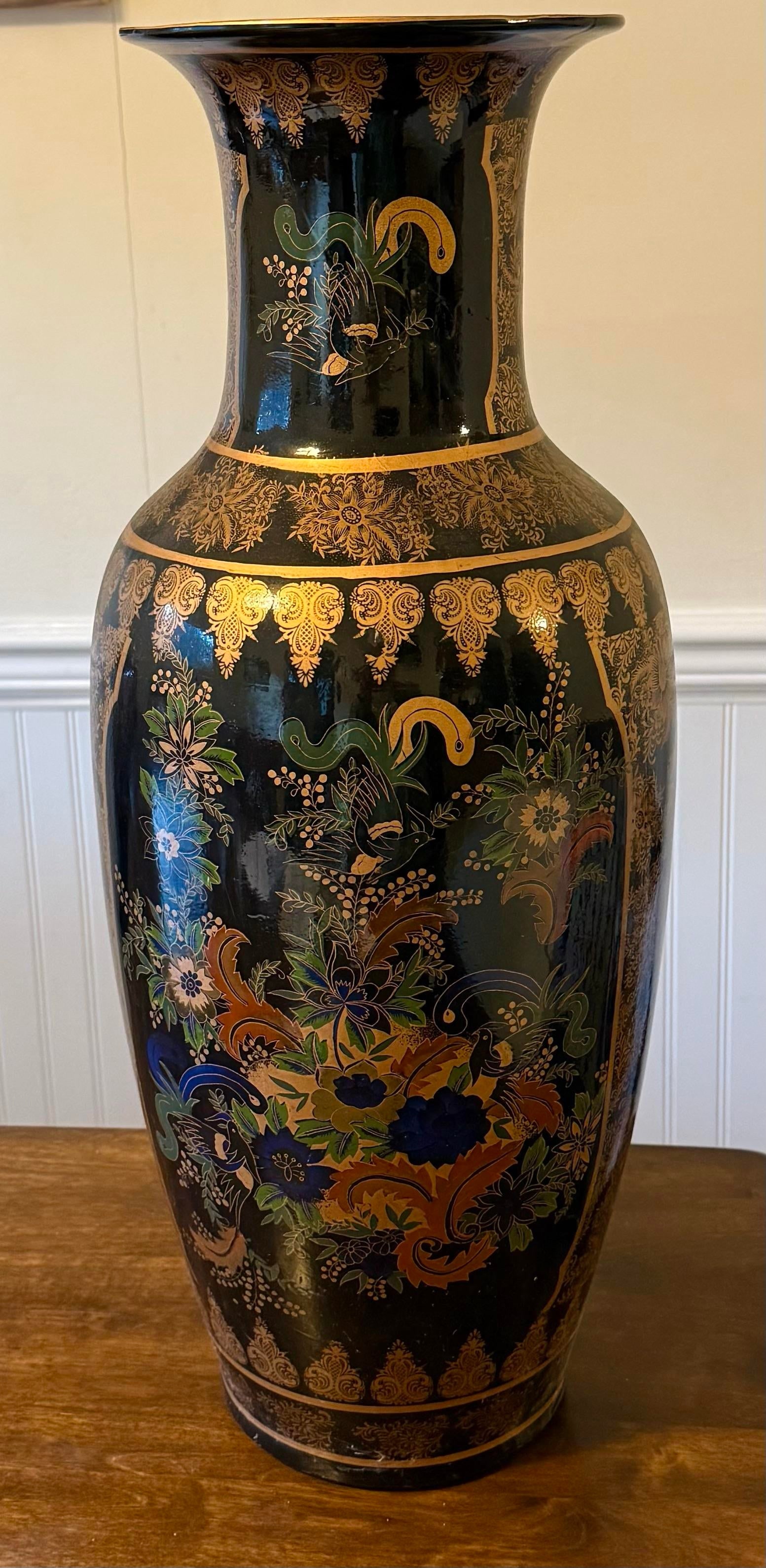 Early 20th Century Chinese Gilt Baluster Floor Vase - 4