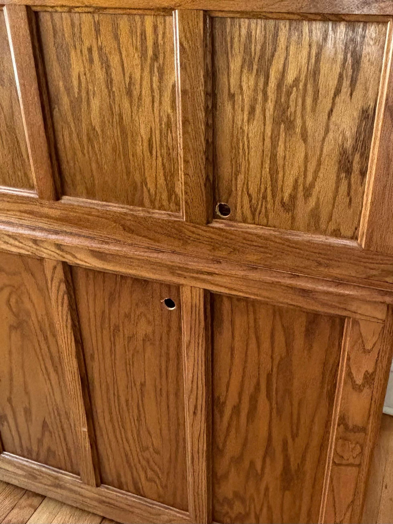 Mid 20th Century Arts & Crafts Raised Panel Oak S Roll Top Desk on Casters - 5