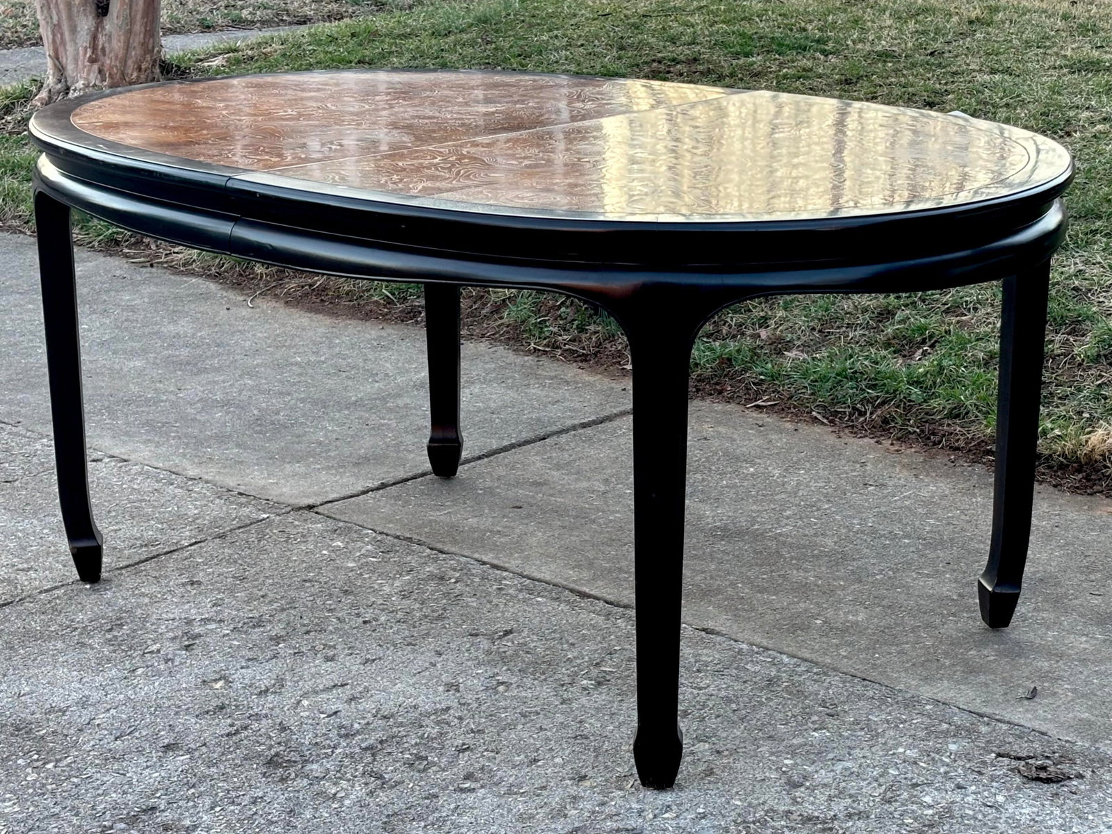 Vintage 1970's Century "Chin Hua" Oval Dining Table - 13