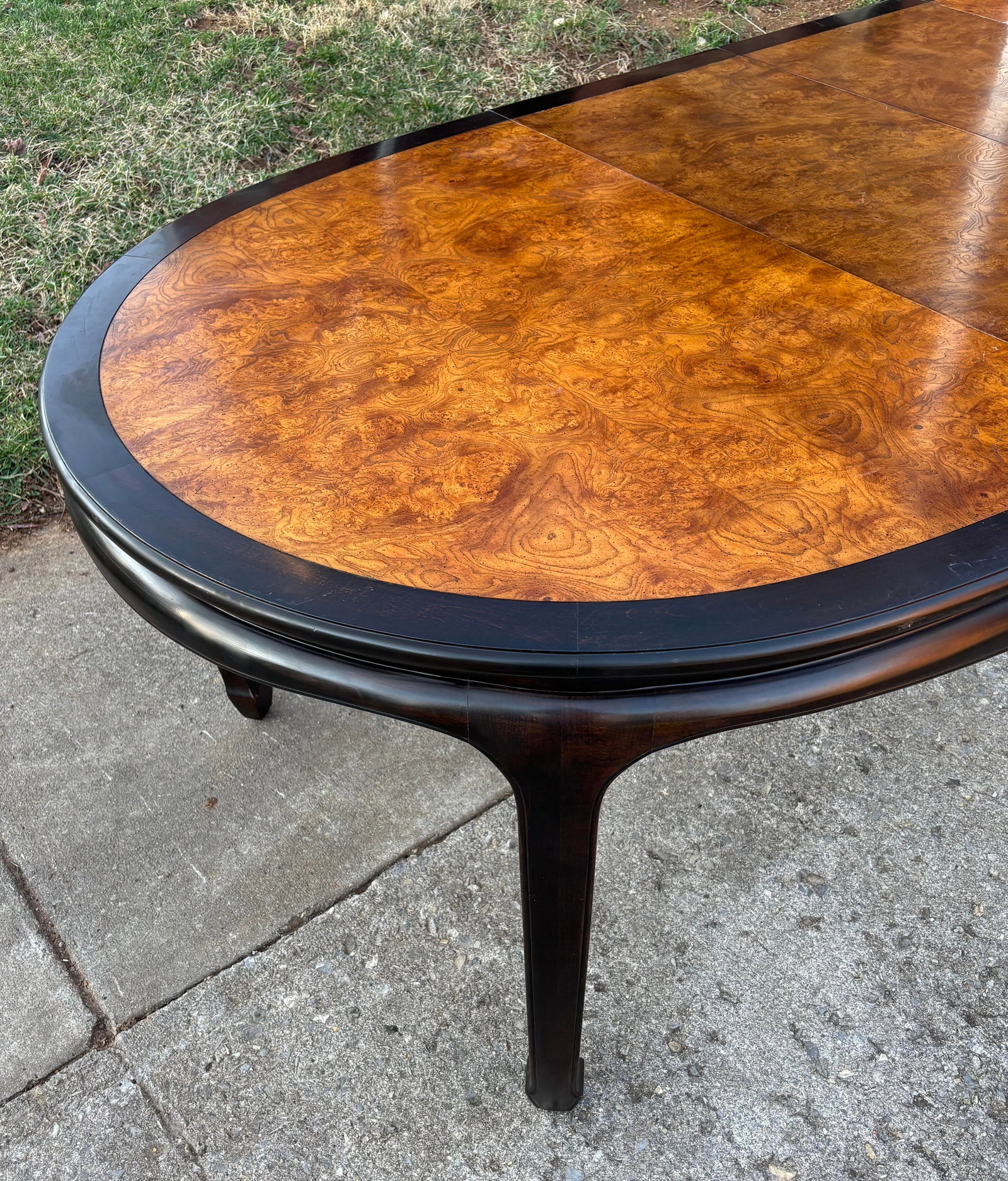 Vintage 1970's Century "Chin Hua" Oval Dining Table - 3
