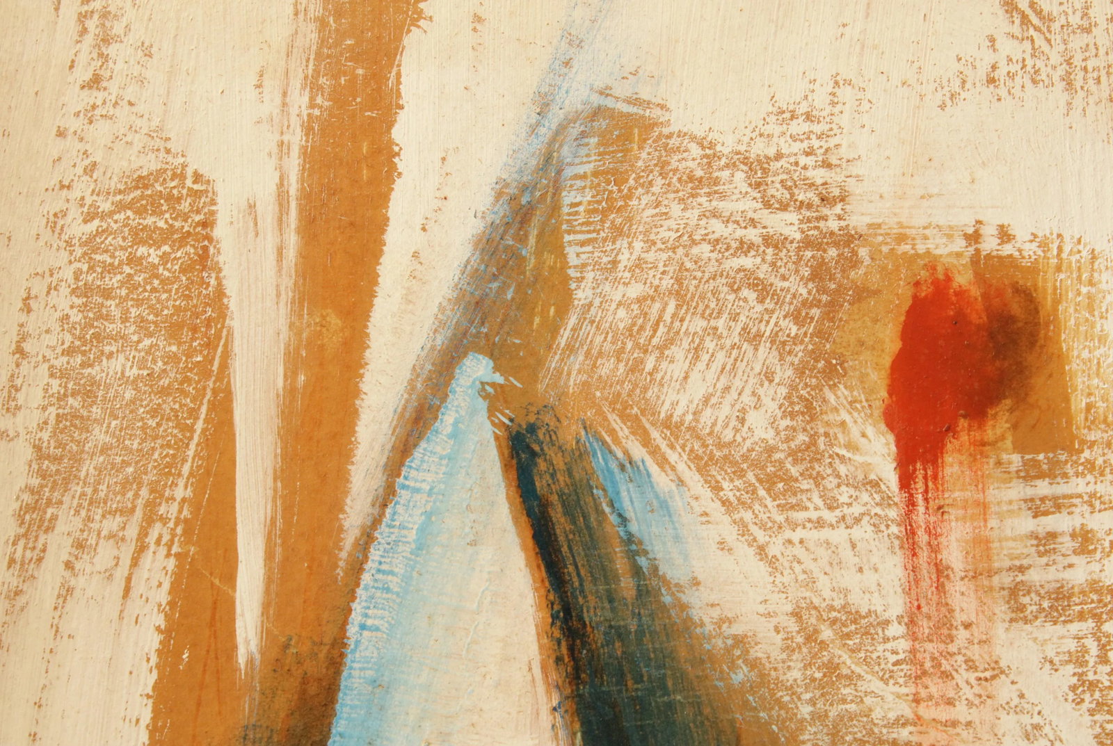 Mid Century Abstract Original Painting, Framed - 6