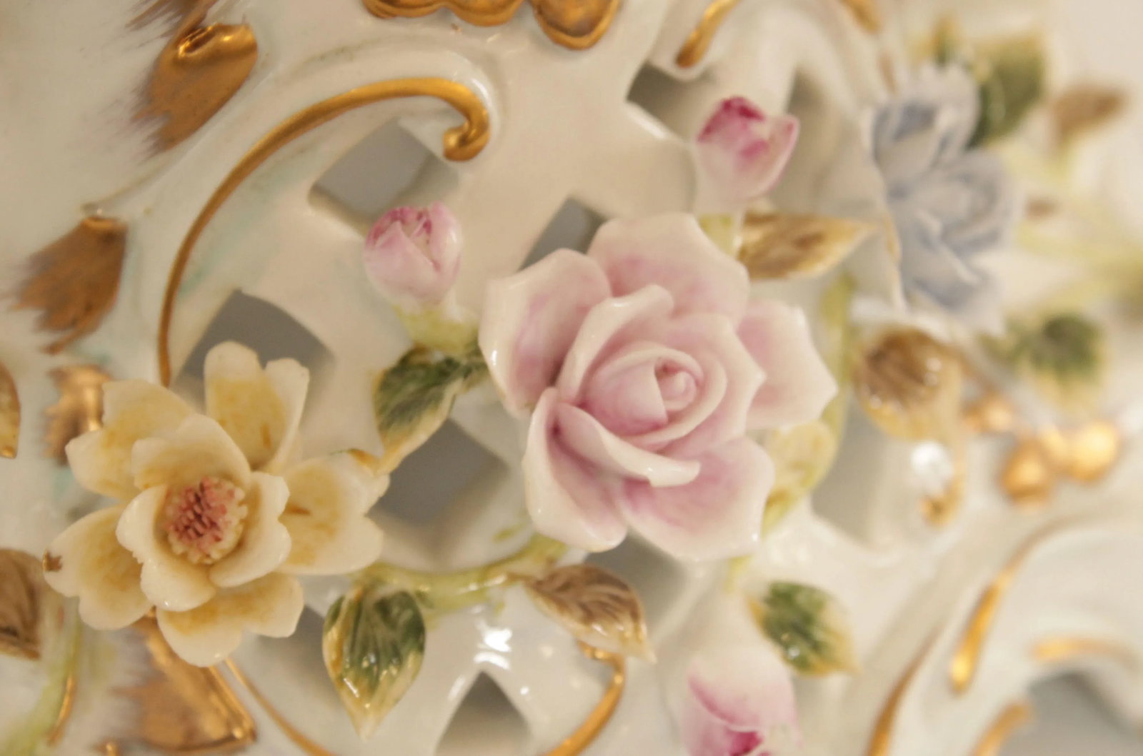 Vintage Meissen Porcelain Five Light Candelabra - 11