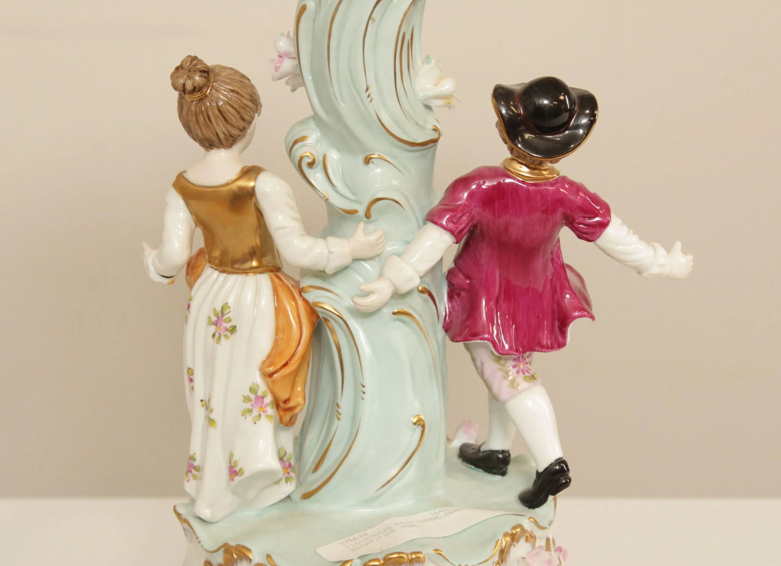 Vintage Meissen Porcelain Five Light Candelabra - 9