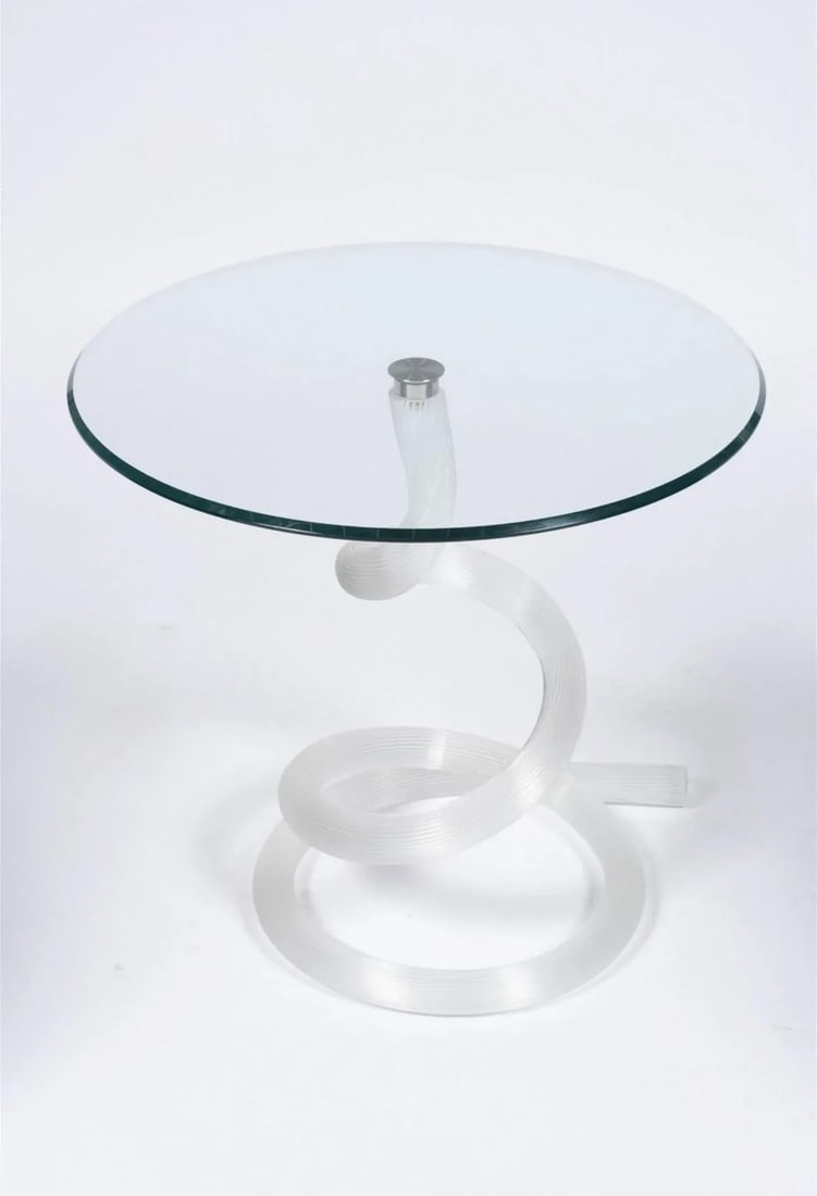 Late 20th Century Murano Glass Side Table in the Style of Ghibli for Roche Bobois - 3