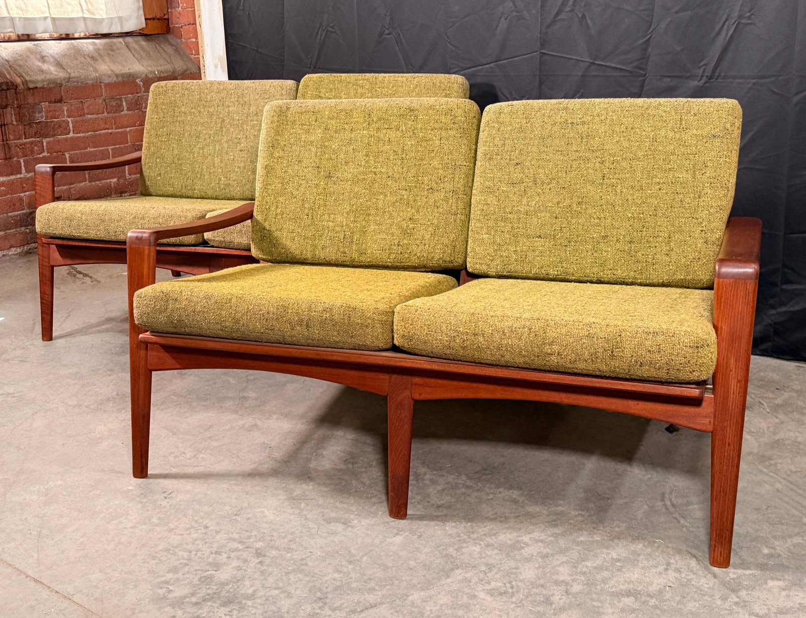 Danish Modern Teak Loveseats by Arne Wahl Iversen for Komfort Denmark, 1960s - A Pair - 4