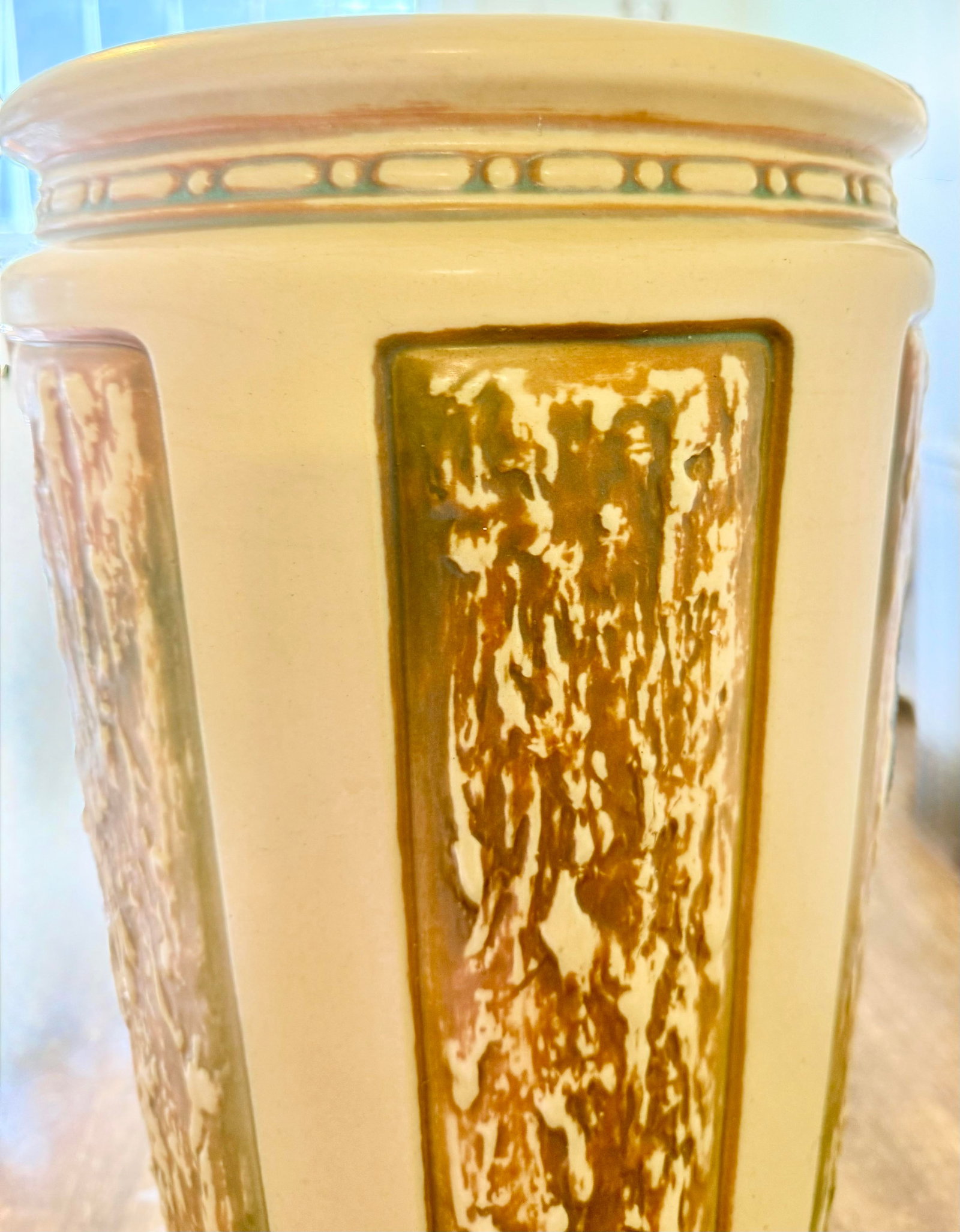 Early 20th Century Roseville Florentine Umbrella Stand - 8