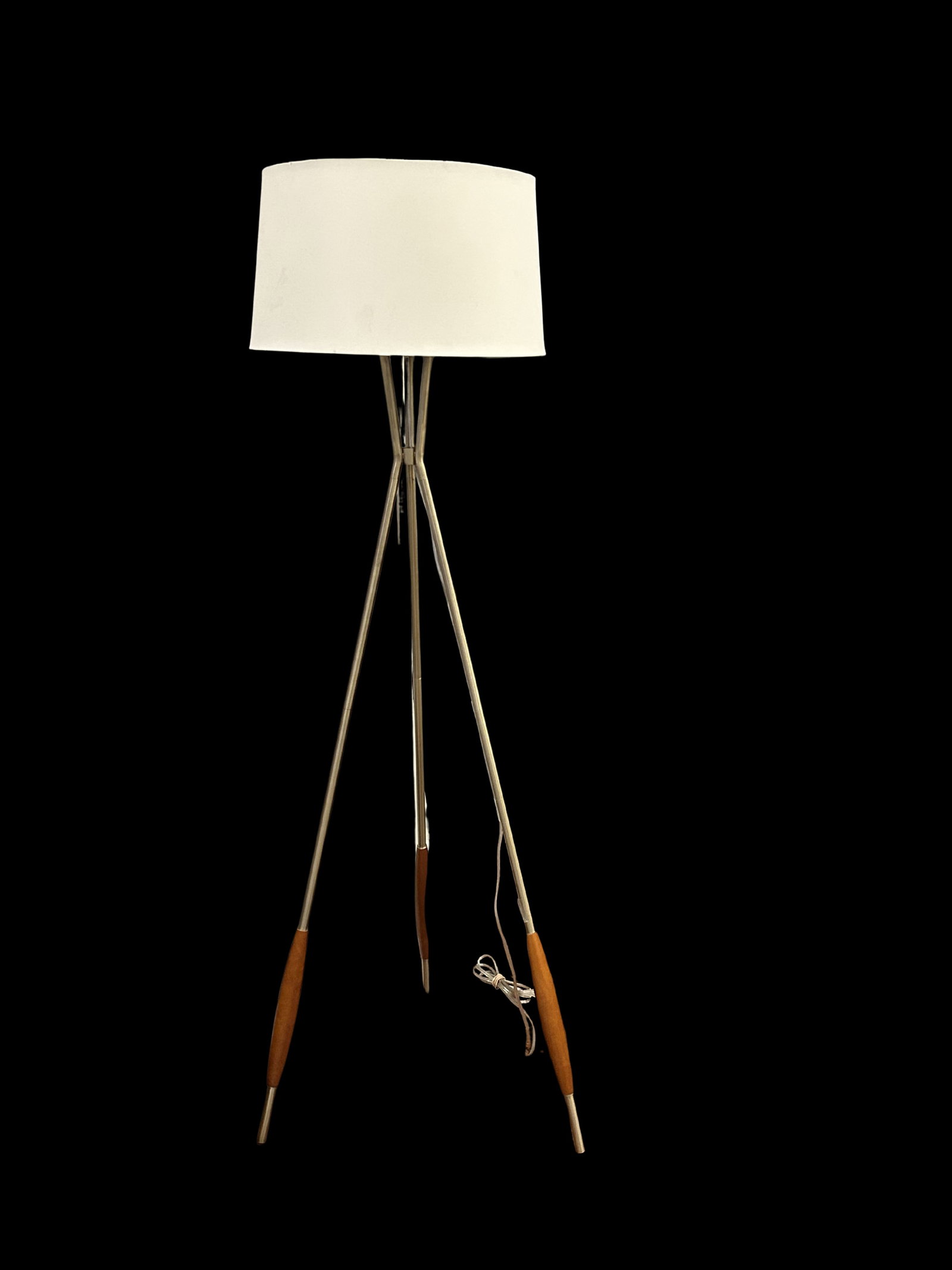 Late 20th Century Mid-Century Modern Tripod Floor Lamp in the Style of Gerald Thurston for Lightolie - 2