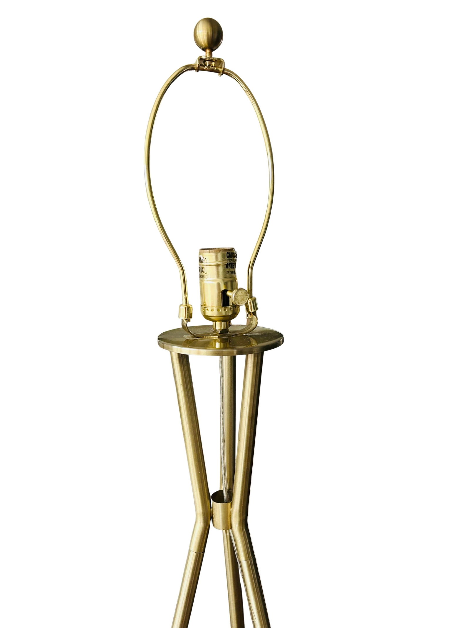 Late 20th Century Mid-Century Modern Tripod Floor Lamp in the Style of Gerald Thurston for Lightolie - 6