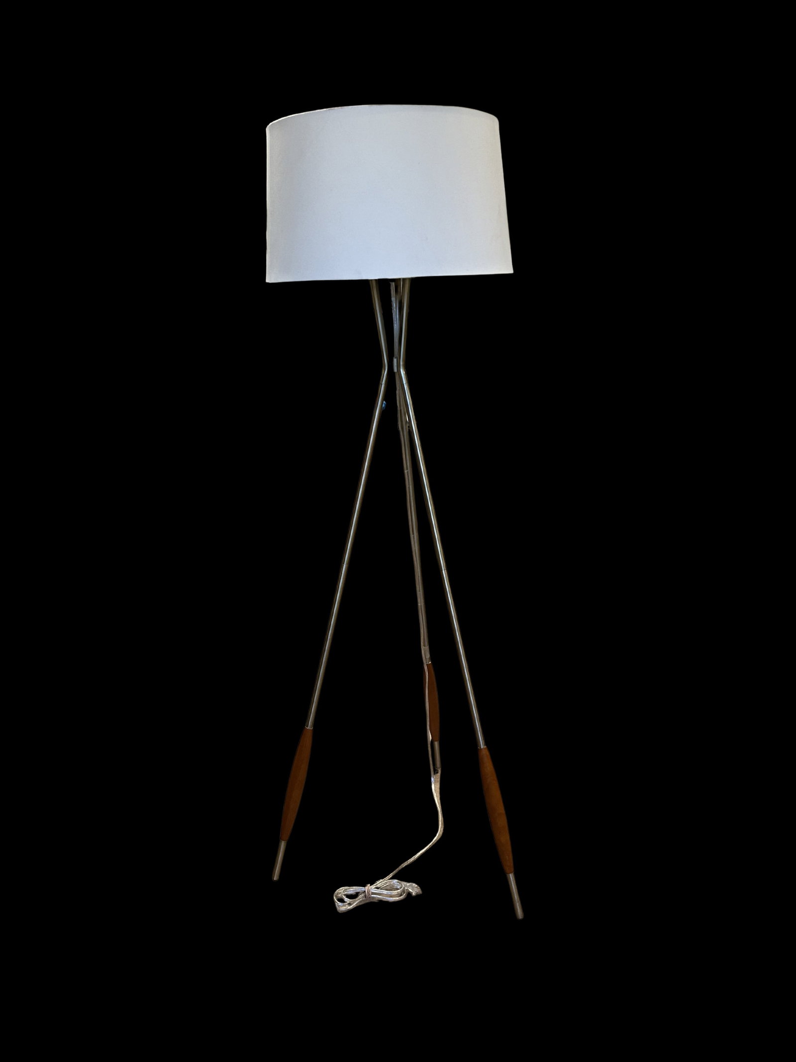 Late 20th Century Mid-Century Modern Tripod Floor Lamp in the Style of Gerald Thurston for Lightolie - 7