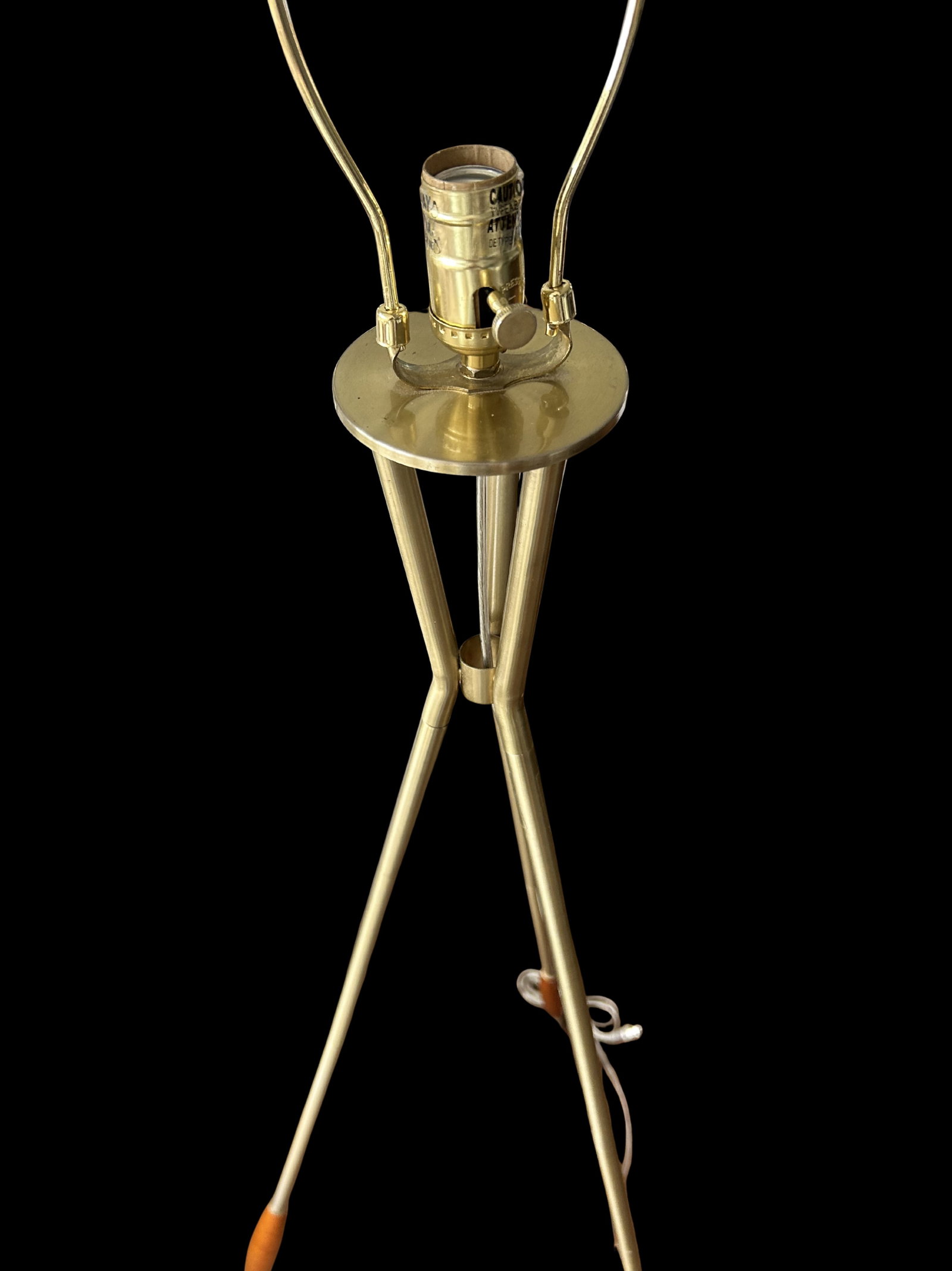 Late 20th Century Mid-Century Modern Tripod Floor Lamp in the Style of Gerald Thurston for Lightolie - 9