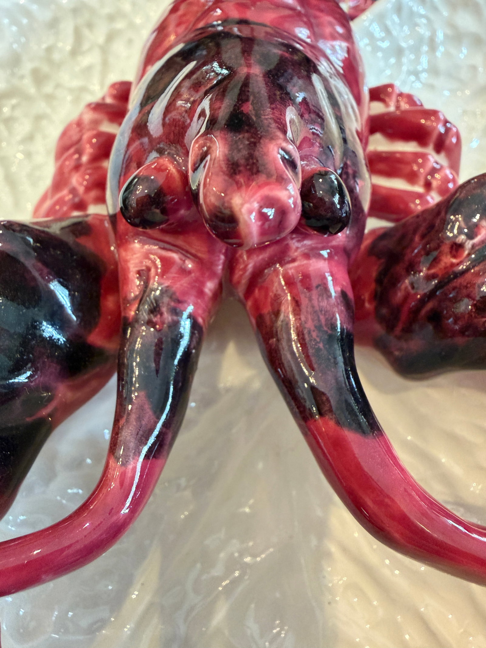 Vintage Large Pre-1960's "Agatha Christie" Majolica Lobster Platter - 3