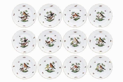Herend Rothschild Bird Pattern Set of Fine Hungarian China - 107 Pieces - 3