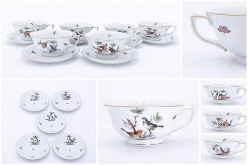 Herend Rothschild Bird Pattern Set of Fine Hungarian China - 107 Pieces - 4