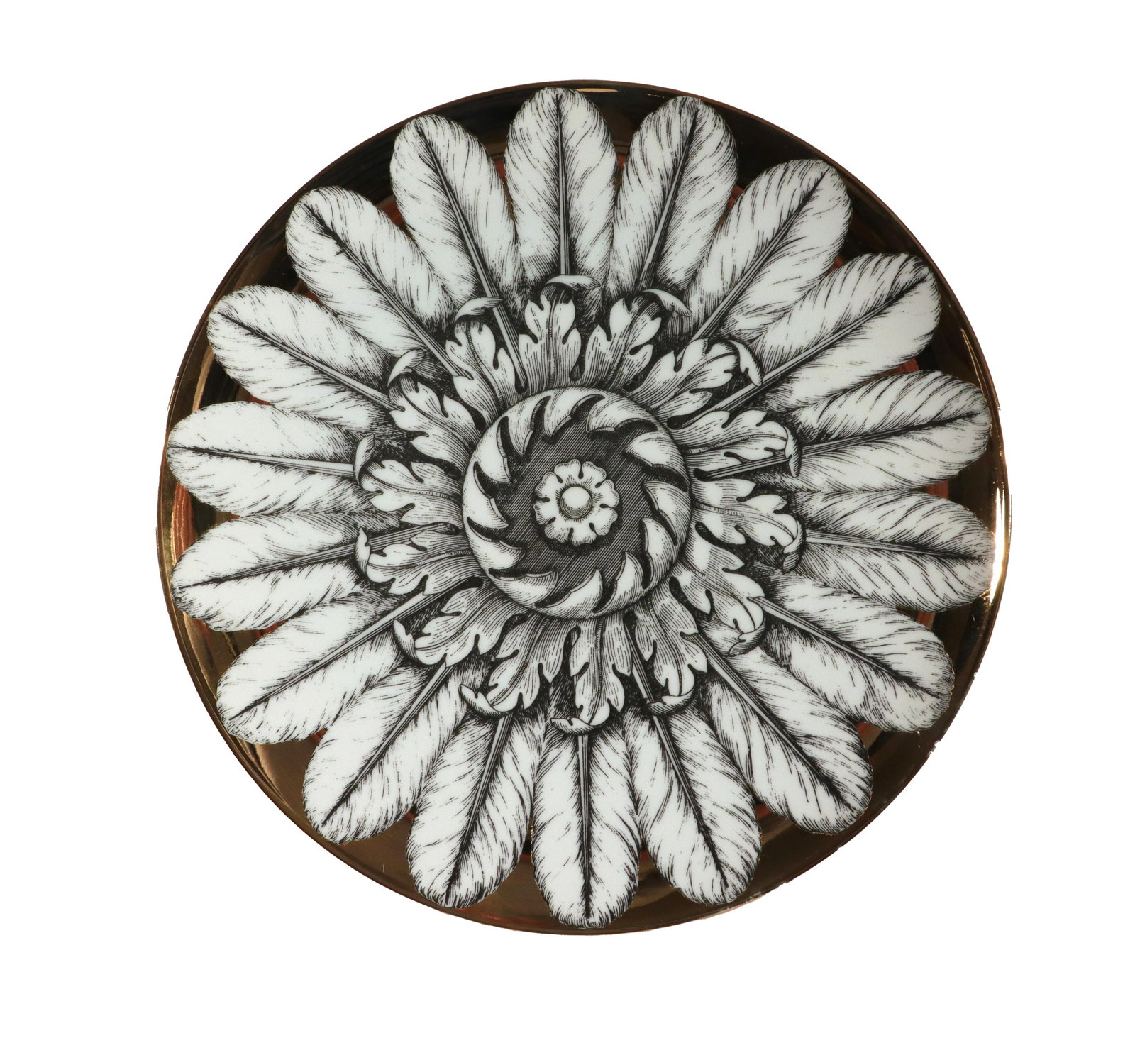 Rosoni Pattern Piero Fornasetti Porcelain Plates, a Numbered Set of Six - 2