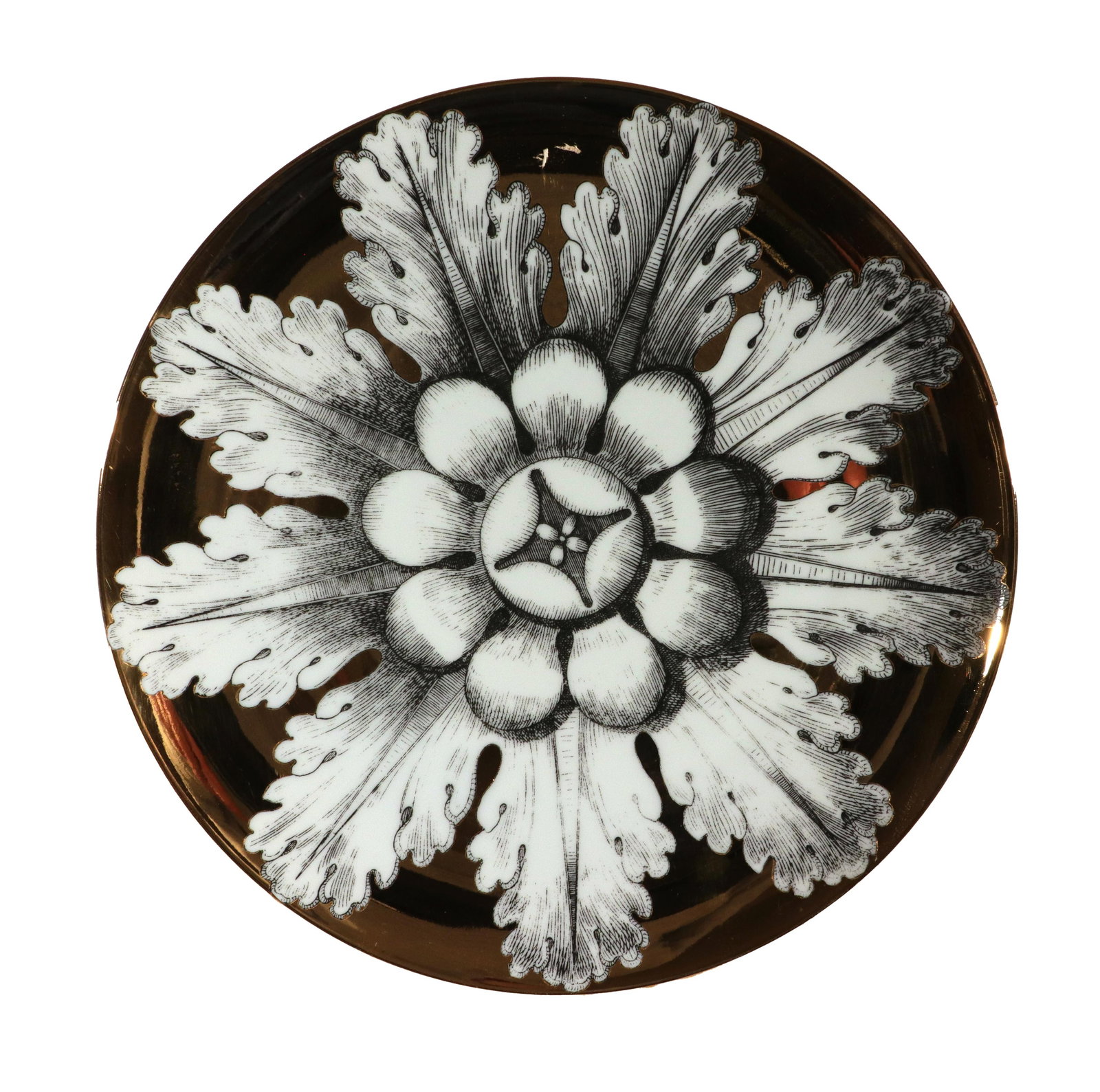 Rosoni Pattern Piero Fornasetti Porcelain Plates, a Numbered Set of Six - 6