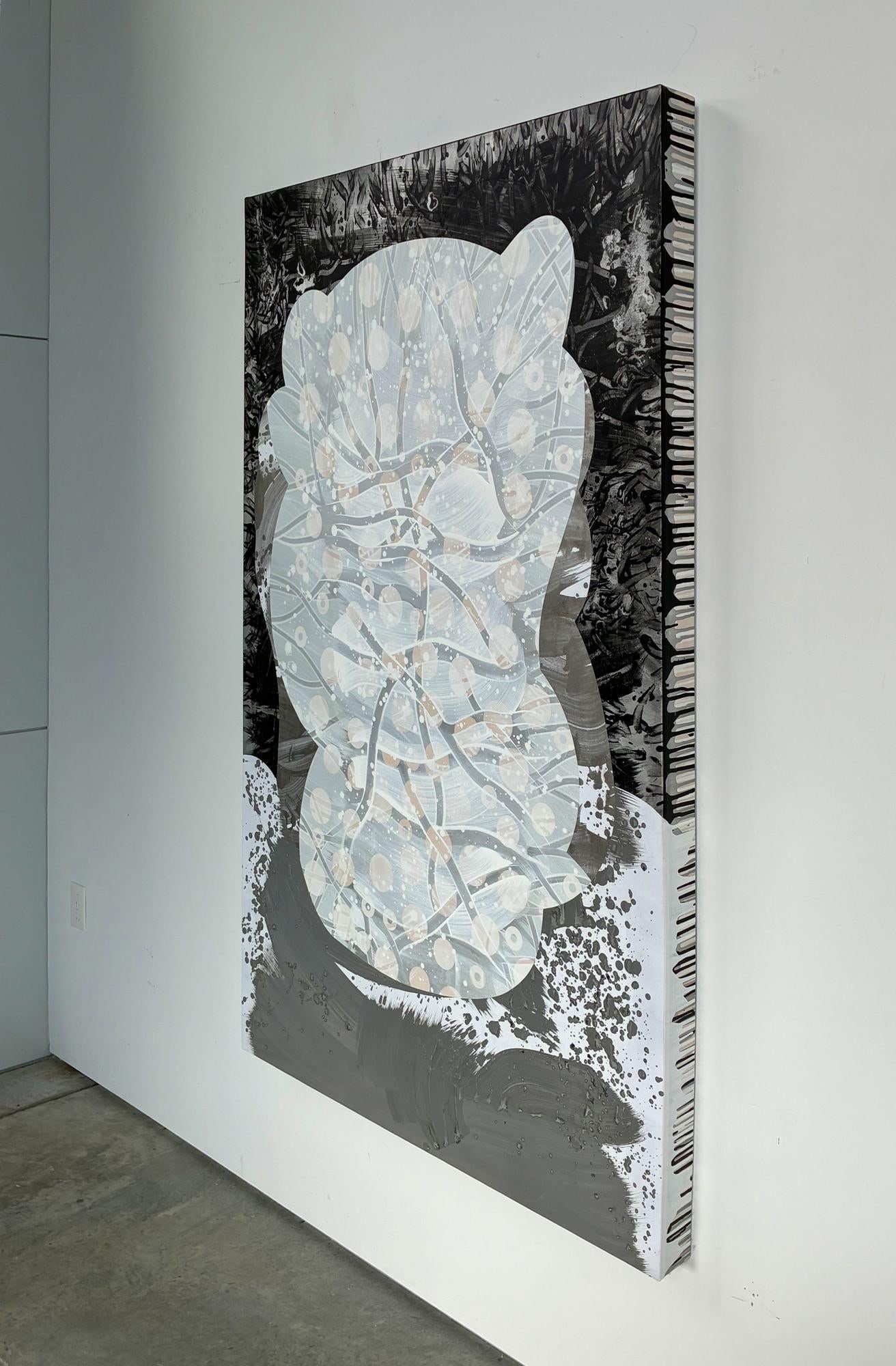 Particle White by Michael DesRosiers Polymer Paint on MDF Panel ( 2022) - 2