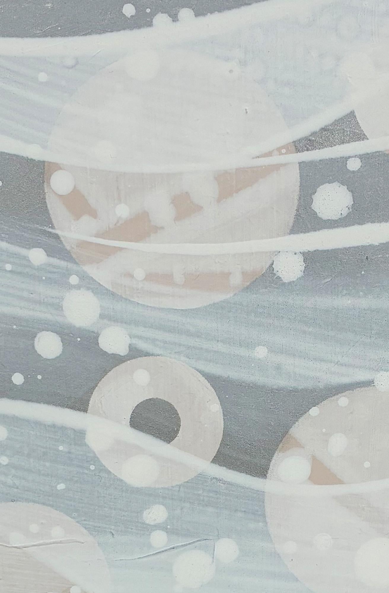 Particle White by Michael DesRosiers Polymer Paint on MDF Panel ( 2022) - 5
