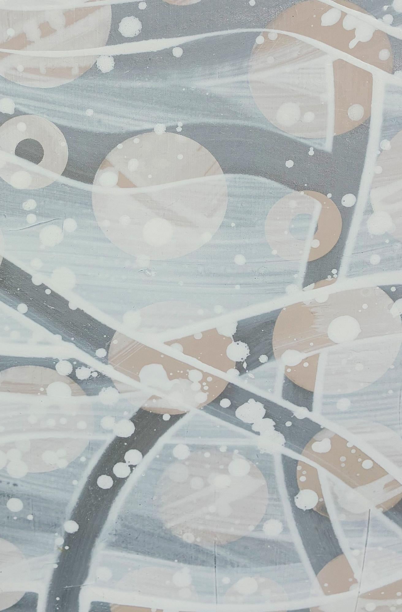 Particle White by Michael DesRosiers Polymer Paint on MDF Panel ( 2022) - 6