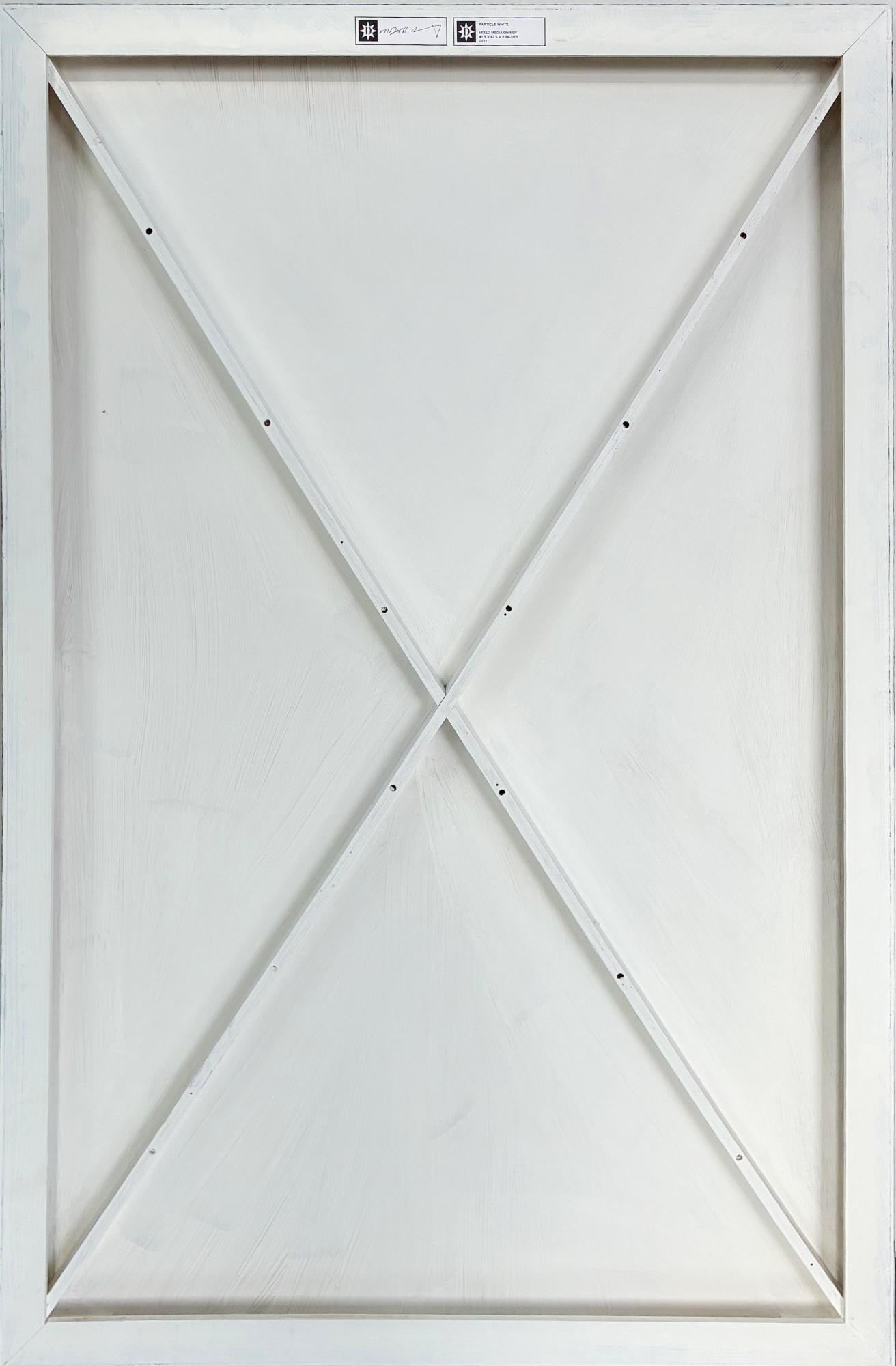 Particle White by Michael DesRosiers Polymer Paint on MDF Panel ( 2022) - 9