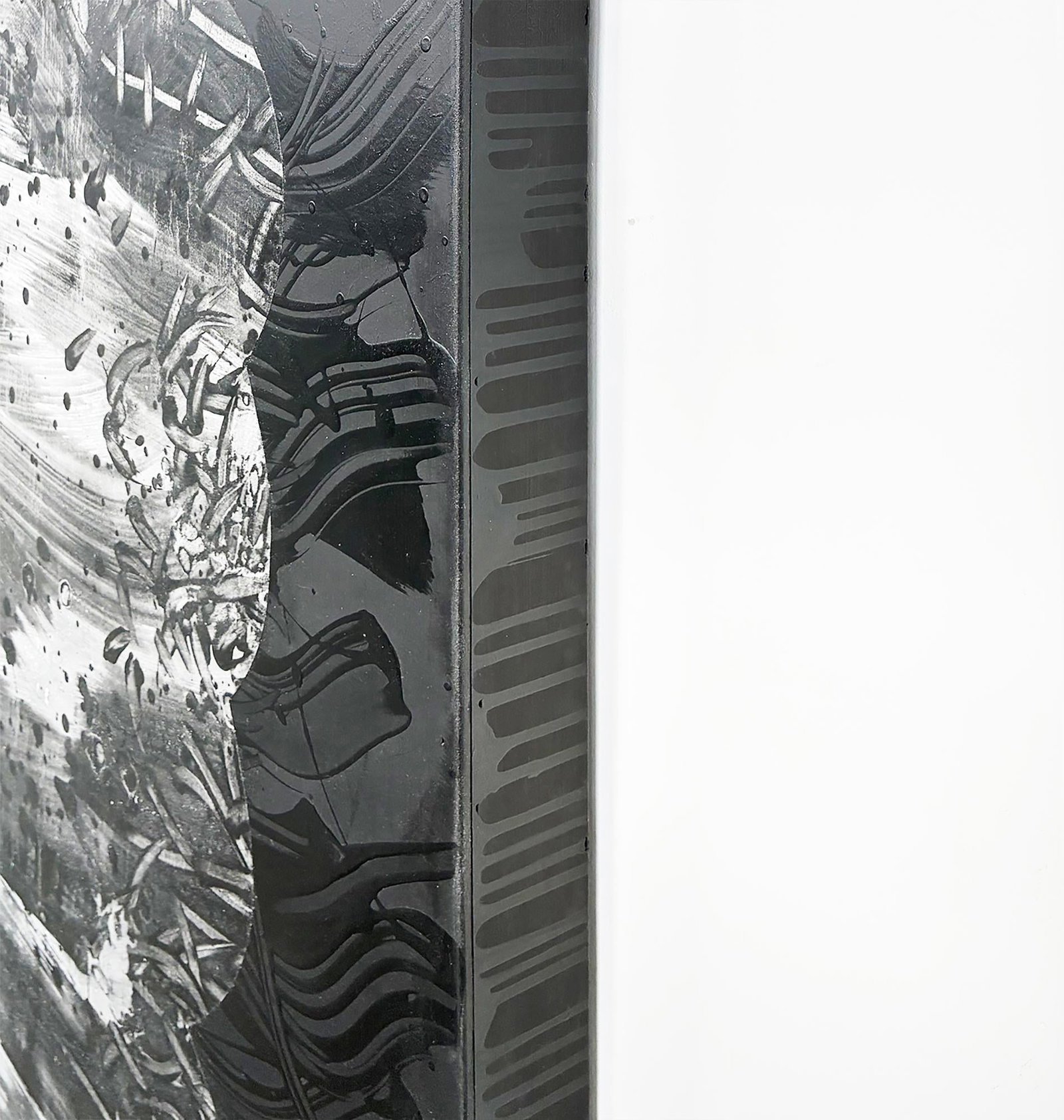 Onyx Mined by Silver by Michael DesRosiers Polymer Paint on MDF Panel (2022) - 3
