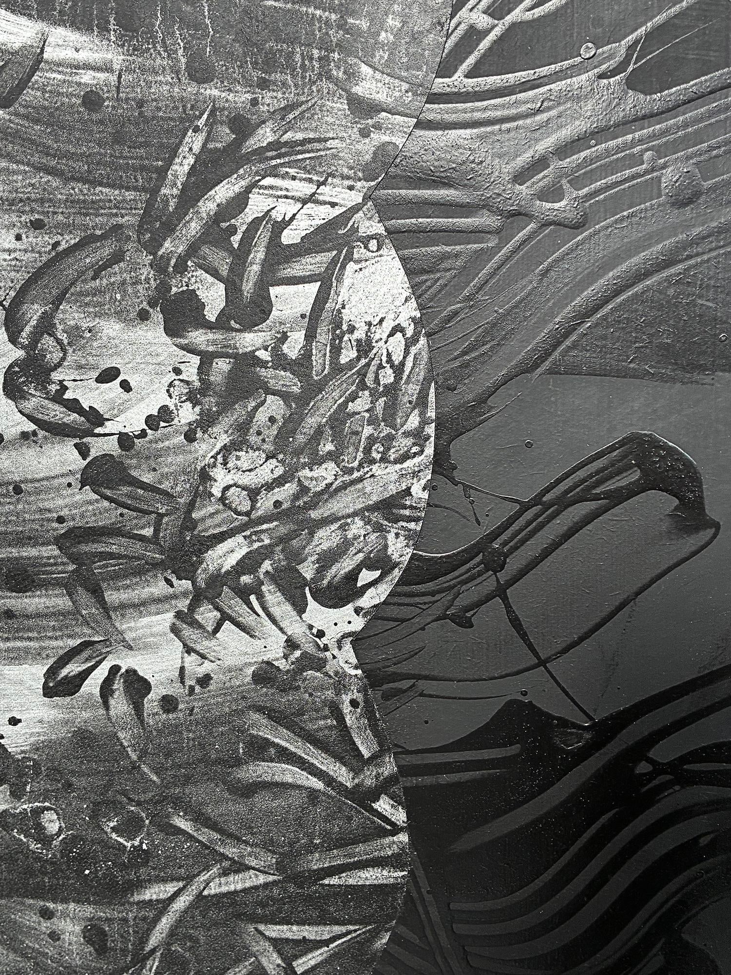 Onyx Mined by Silver by Michael DesRosiers Polymer Paint on MDF Panel (2022) - 4