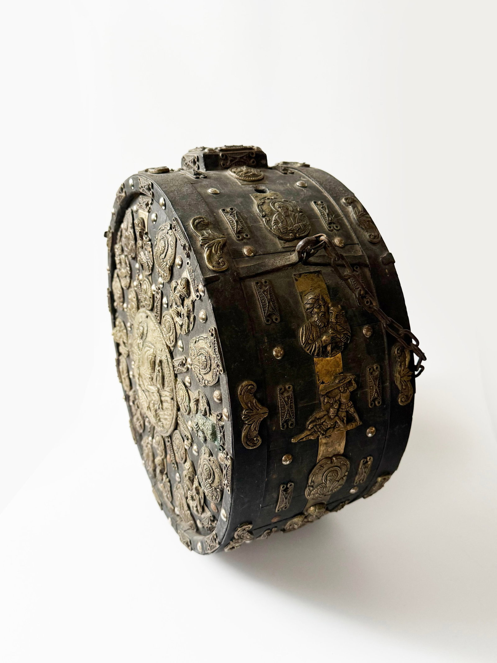 19th Century Russian Military Wooden Powder Flask - 2