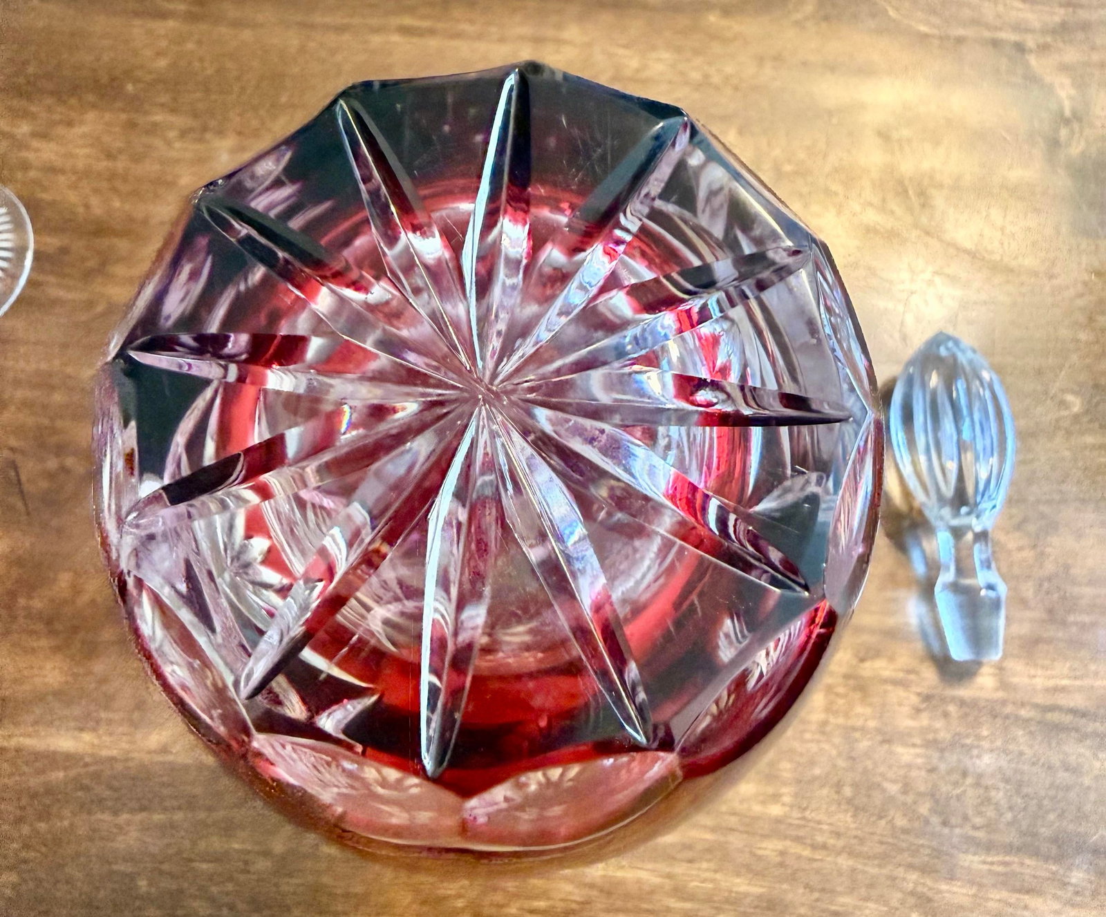 1940s Nachtmann Traube Crystal Decanter and Wine Glasses - 7pcs - 11