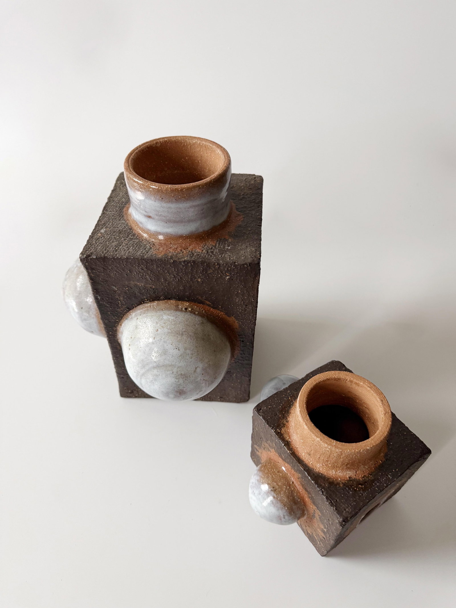 1960s Cubist Stoneware Vessel - 2