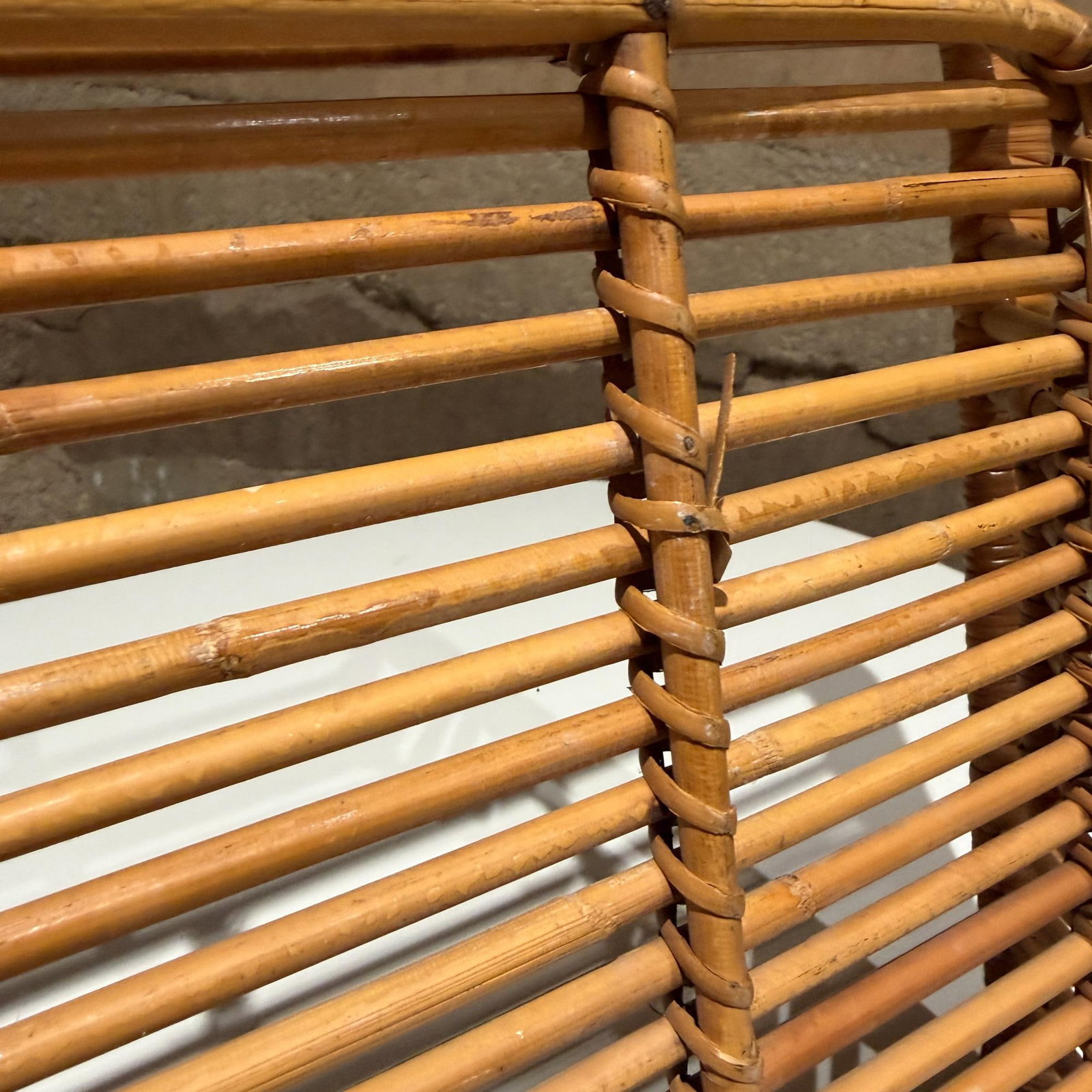 Vintage Rattan Tray by Artek Finland Scandinavian Modern - 10