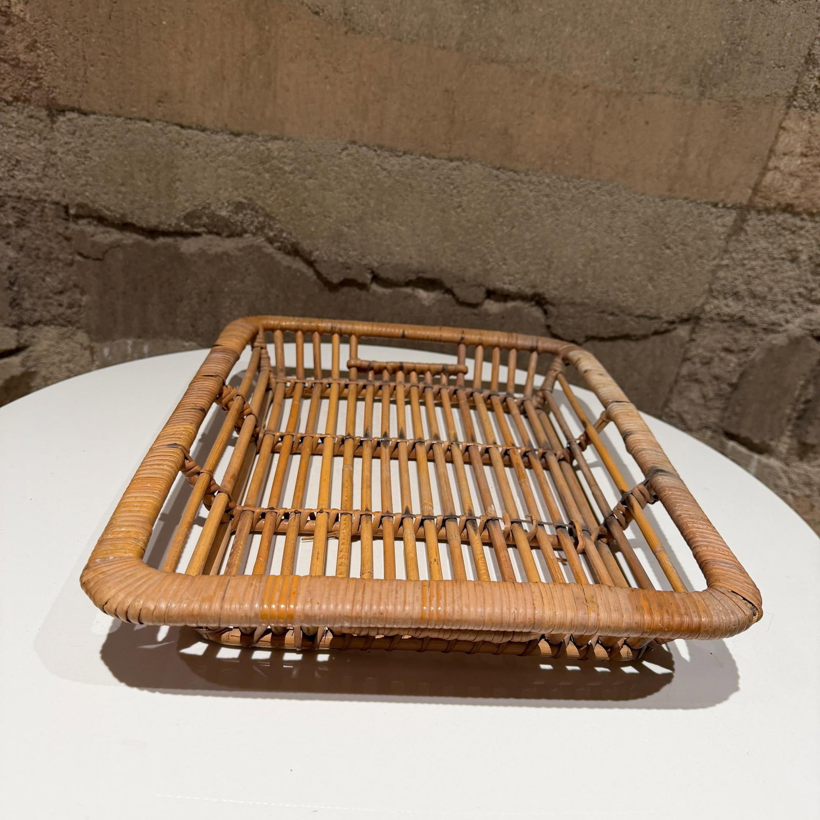 Vintage Rattan Tray by Artek Finland Scandinavian Modern - 2