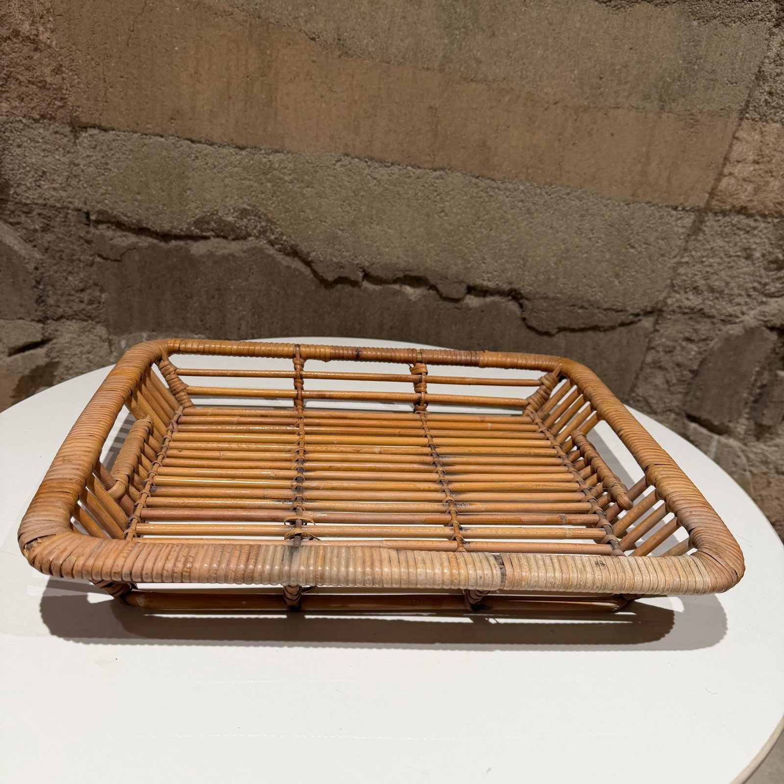 Vintage Rattan Tray by Artek Finland Scandinavian Modern - 6