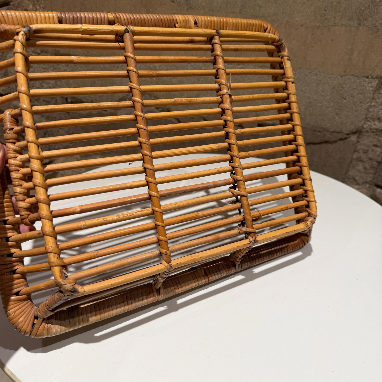 Vintage Rattan Tray by Artek Finland Scandinavian Modern - 8