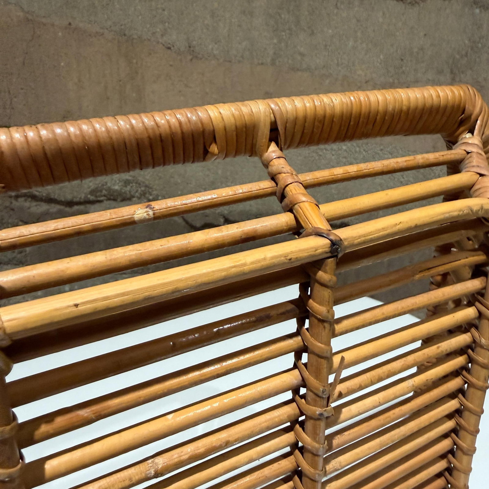 Vintage Rattan Tray by Artek Finland Scandinavian Modern - 9