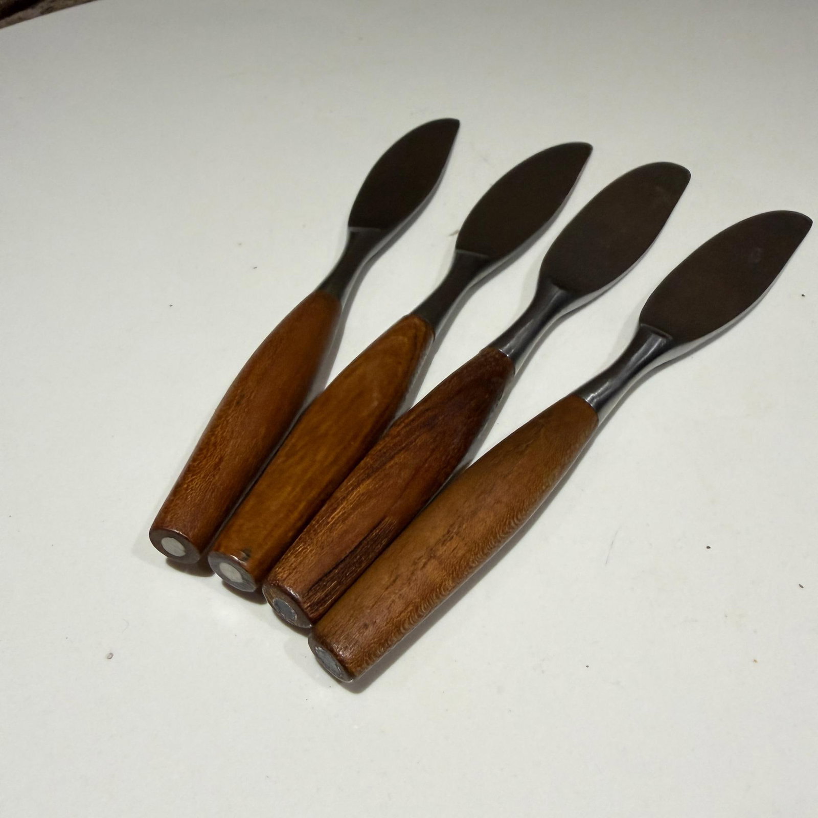 1950s Dansk by Jens Quistgaard Mid-Century Modern Teak Steak Knives - Set of 4 - 4