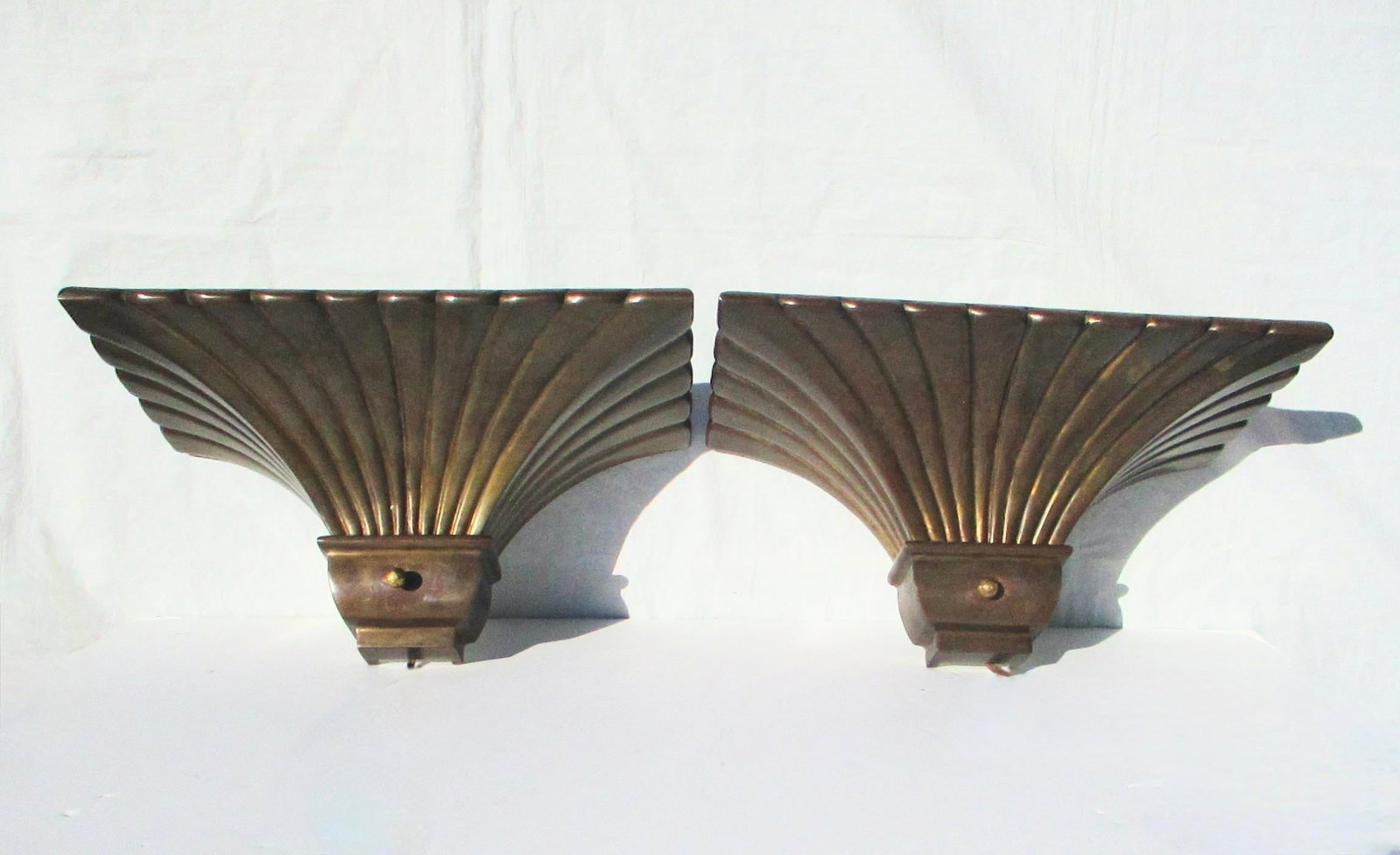1979 Bronze Uplighter Sconces by Chapman - A Pair of 2 - 11
