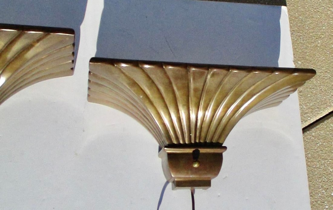 1979 Bronze Uplighter Sconces by Chapman - A Pair of 2 - 6