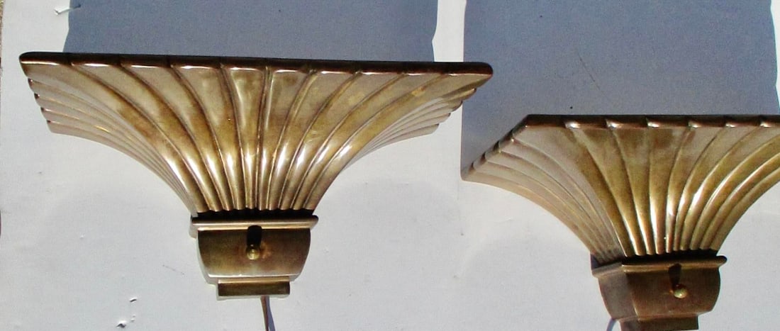 1979 Bronze Uplighter Sconces by Chapman - A Pair of 2 - 7