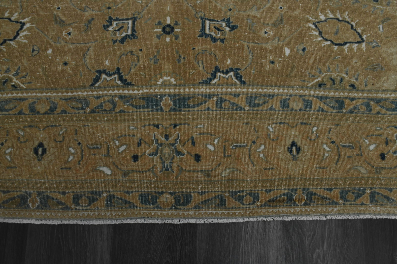 1970s Vintage Persian Handknotted Wool Orange Oversize Area Rug - 10