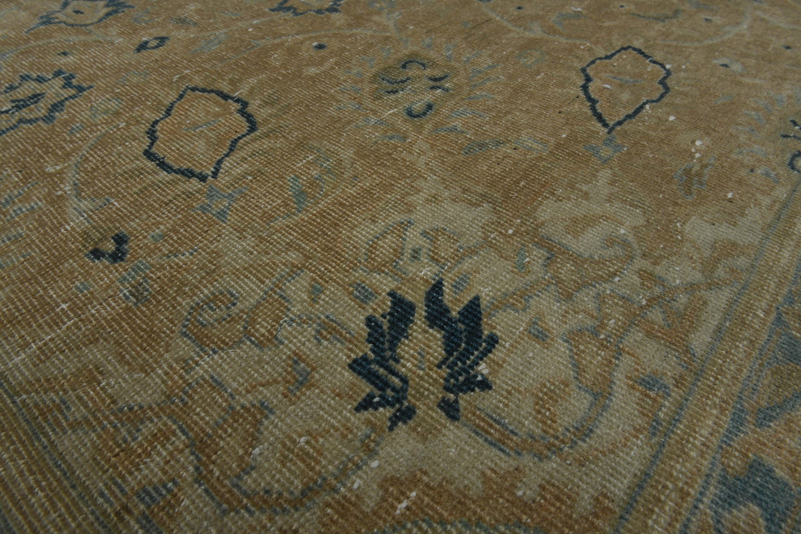 1970s Vintage Persian Handknotted Wool Orange Oversize Area Rug - 3