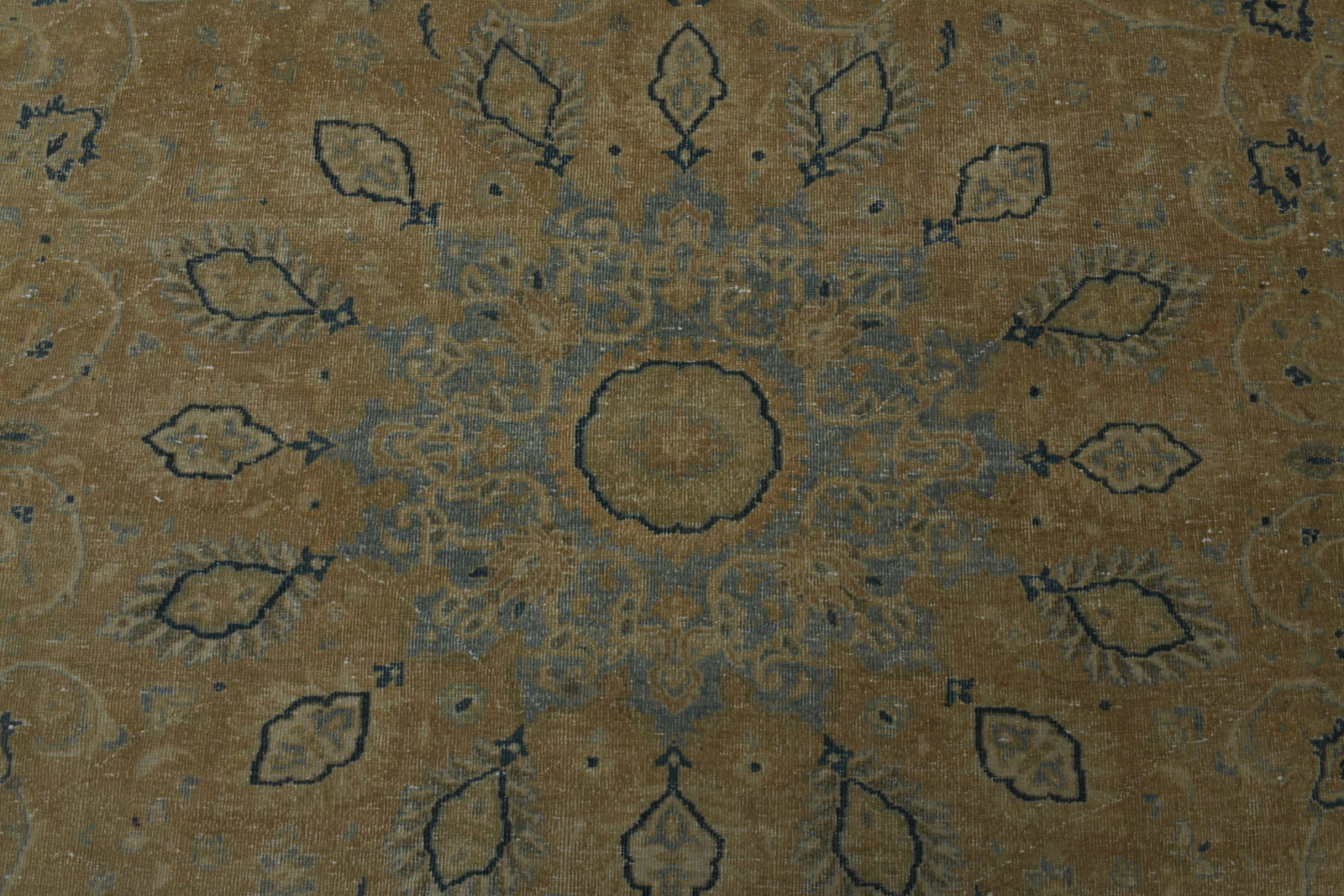 1970s Vintage Persian Handknotted Wool Orange Oversize Area Rug - 8