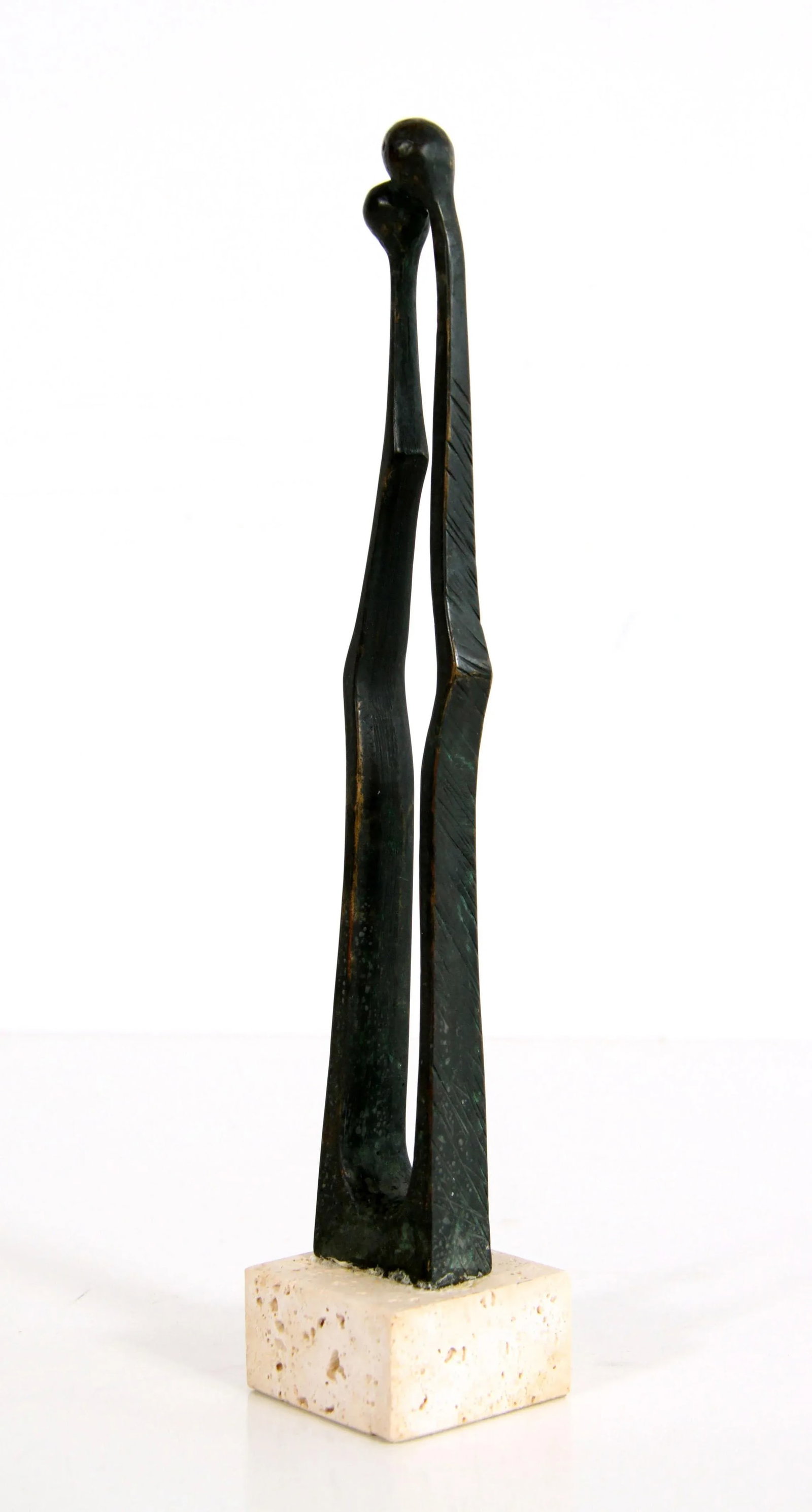 Vintage Mid Century Modernist Bronze Sculpture by Livio Benedetti - 2