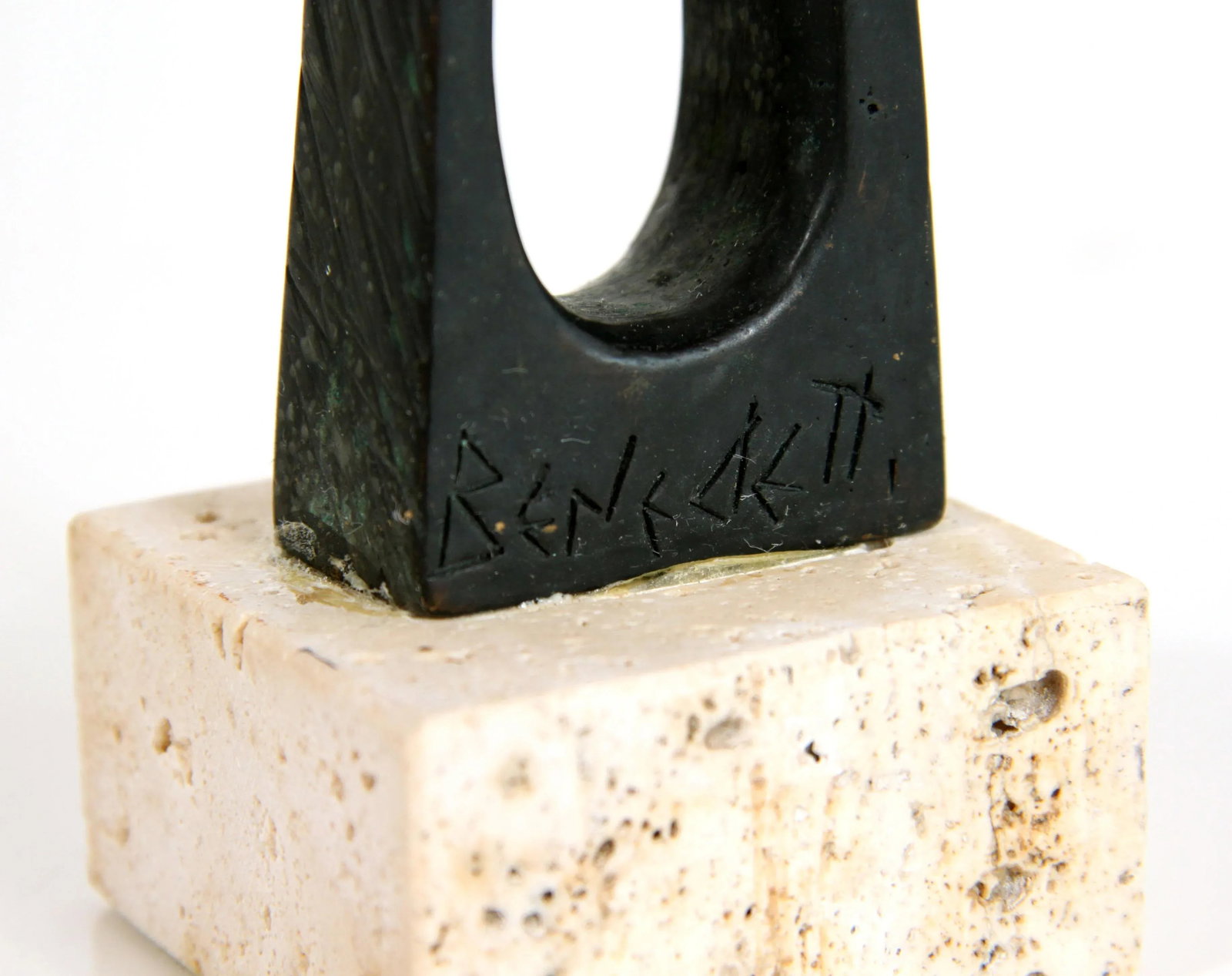 Vintage Mid Century Modernist Bronze Sculpture by Livio Benedetti - 7