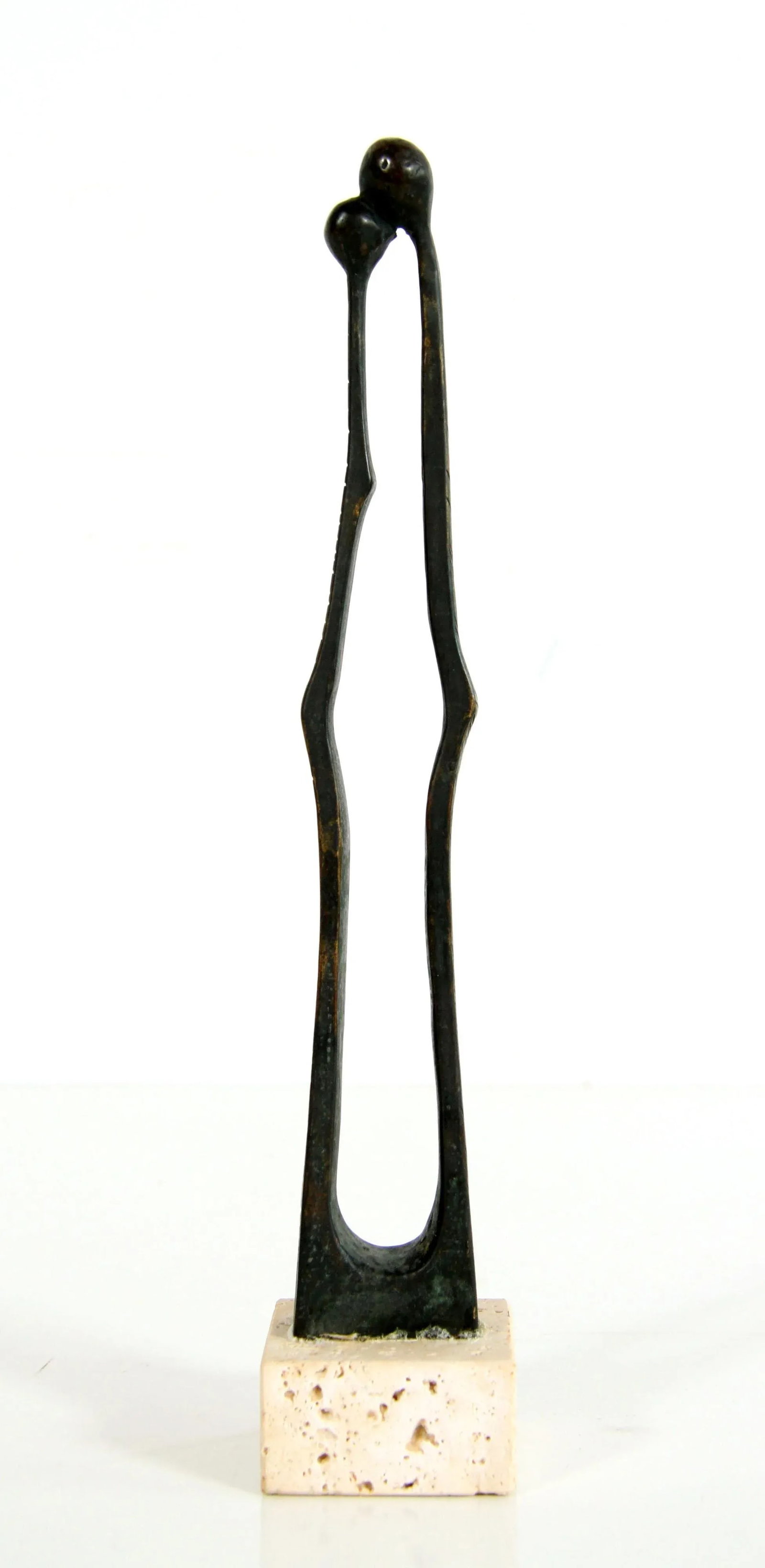 Vintage Mid Century Modernist Bronze Sculpture by Livio Benedetti - 9