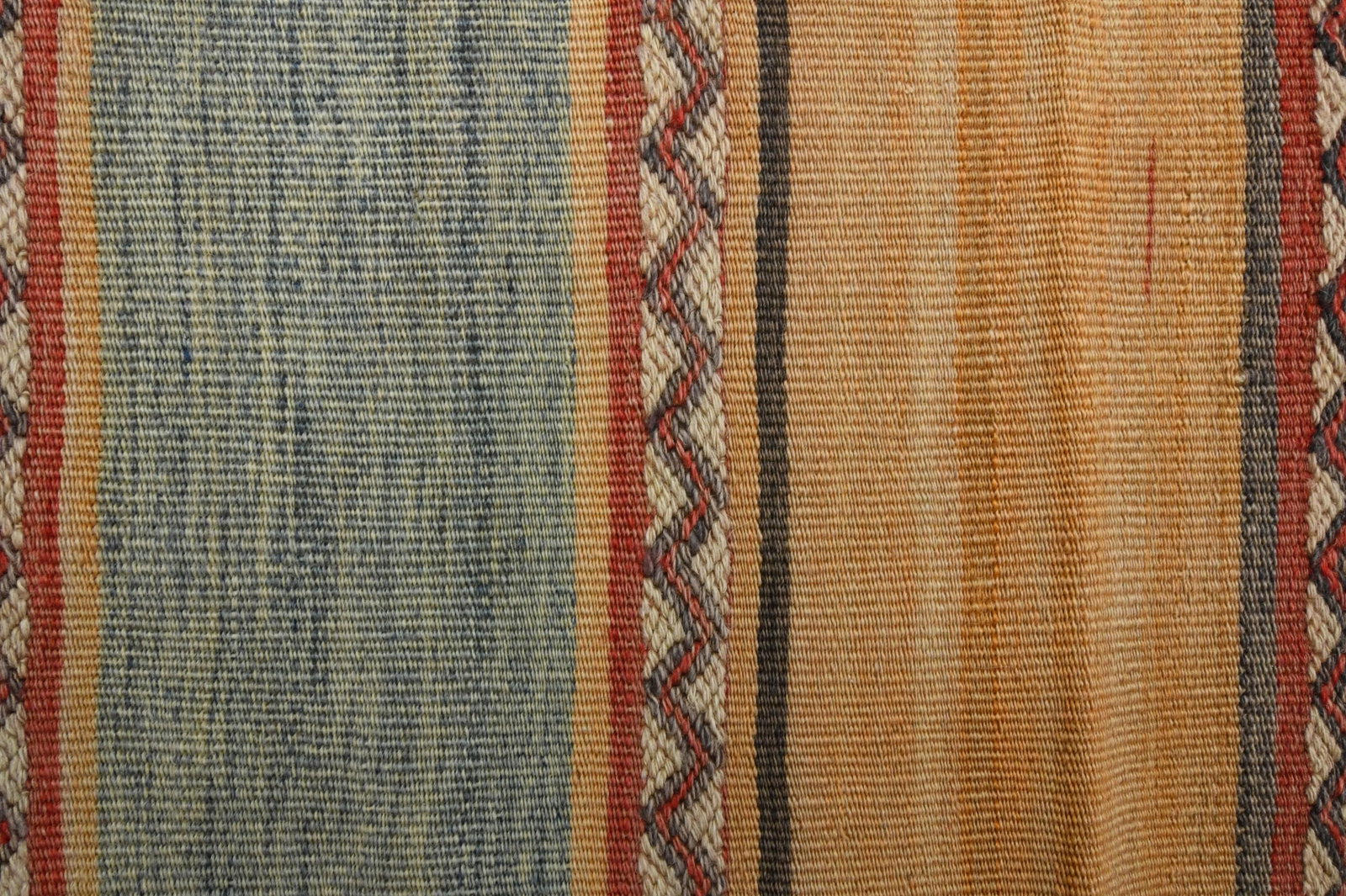 1970s Vintage Turkish Oushak Handmade Wool Cotton Orange Runner Rug - 9