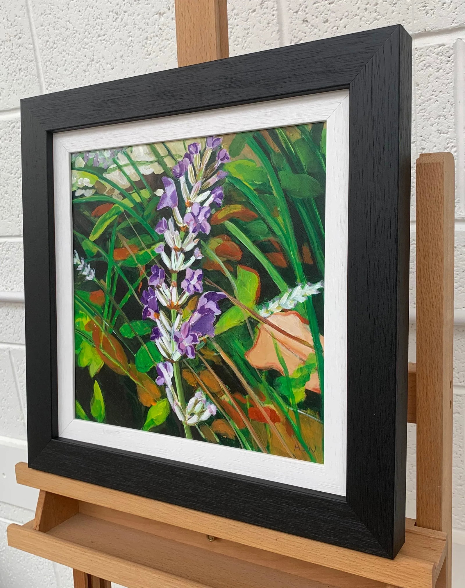 Wild Flowers in English Country Garden Colourful Painting by British Artist - 5