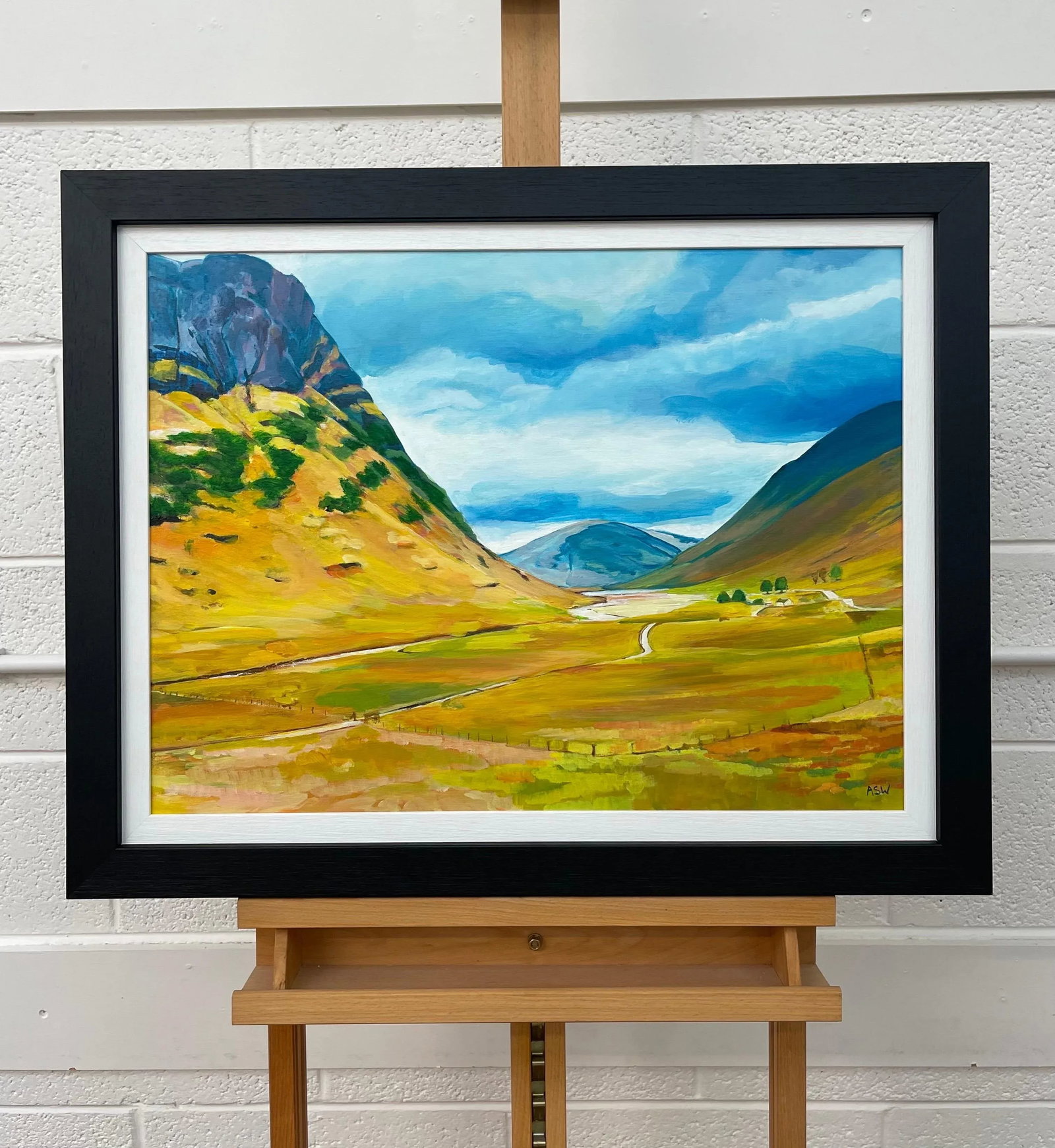 Colourful Abstract Landscape Painting of Scottish Highlands Contemporary Artist - 3