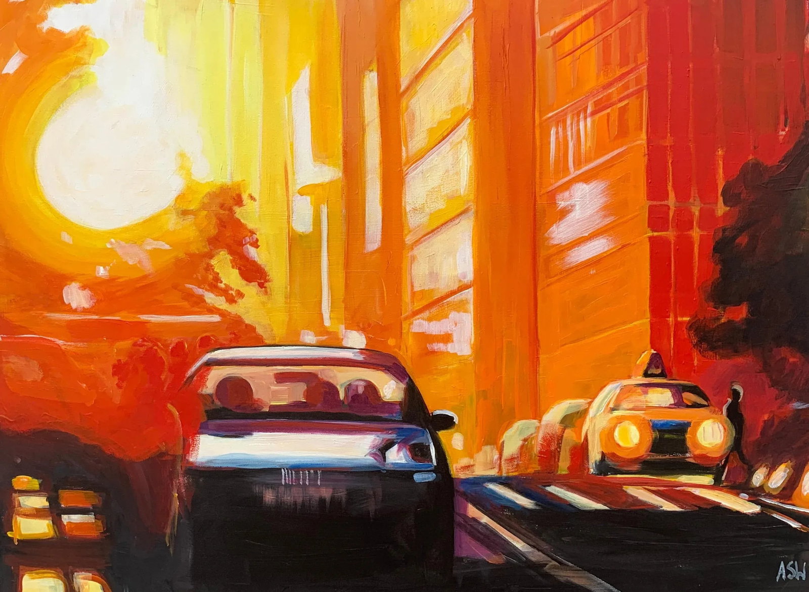 Street Study of Manhattan Henge Sunshine New York City by English Urban Artist - 5